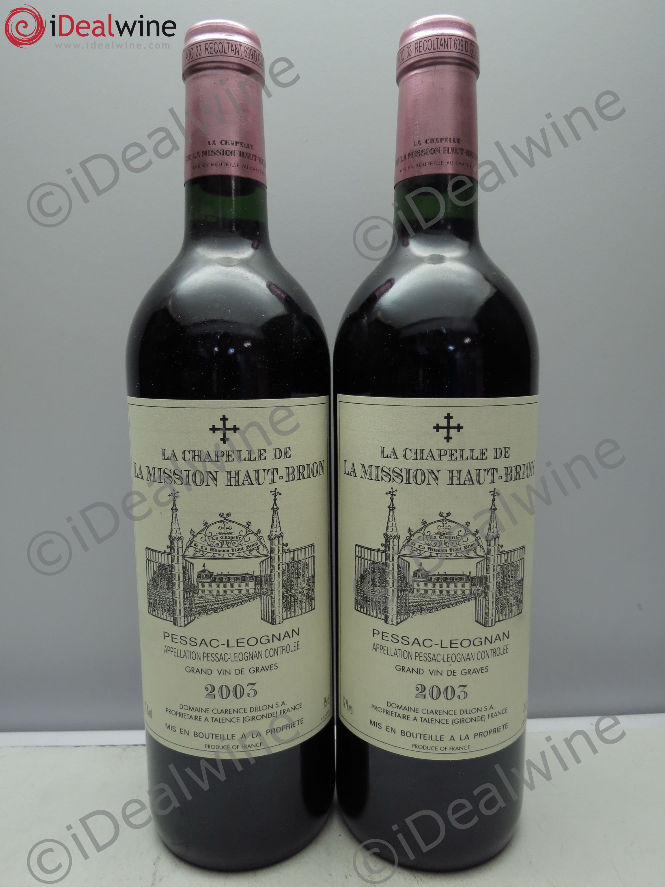 La Chapelle de La Mission Haut-Brion Second Vin 2003 - Lot de 2 bouteilles - 0