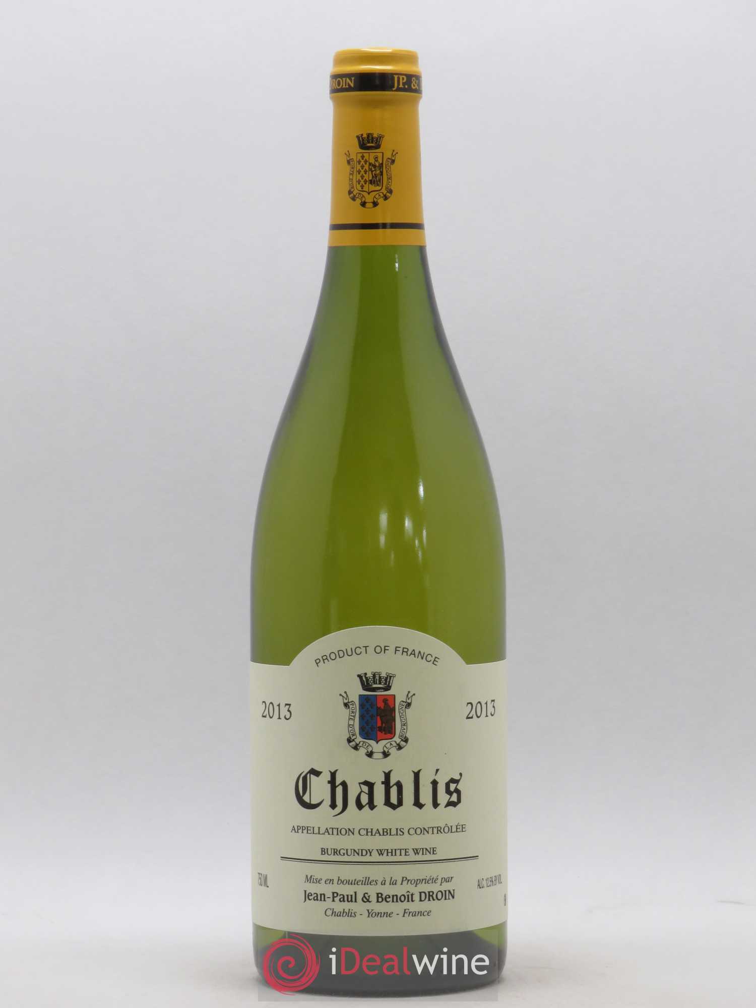 Chablis Jean-Paul & Benoît Droin (Domaine) 2013 - Lot de 1 bouteille - 0