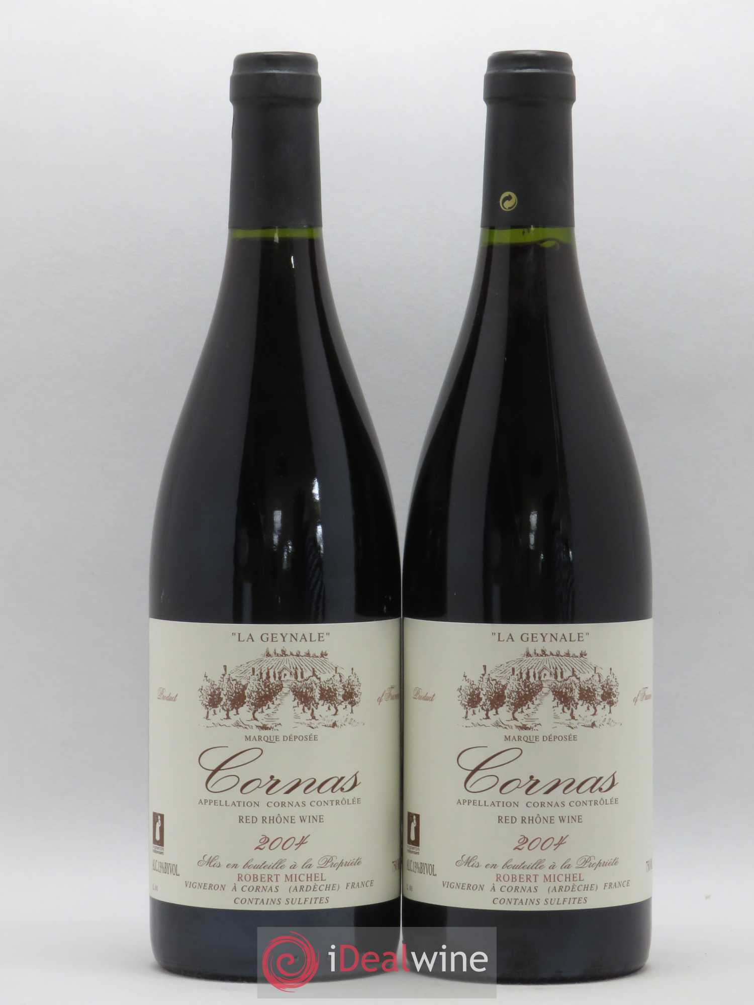 Cornas La Geynale Robert Michel 2004 - Lot de 2 bouteilles - 0