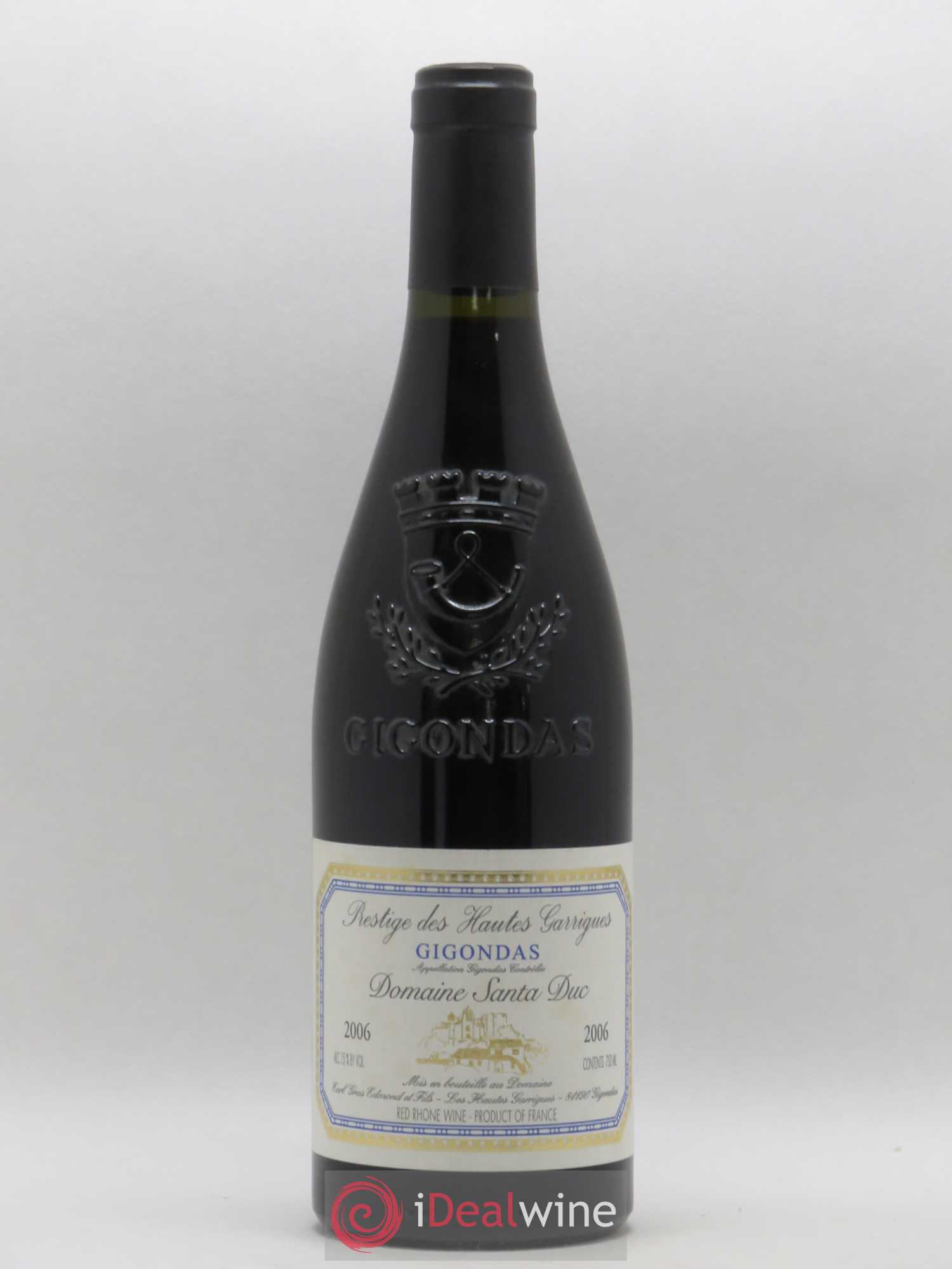 Gigondas Santa Duc (Domaine) Hautes Garrigues Famille Gras 2006 - Lot de 1 bouteille - 0
