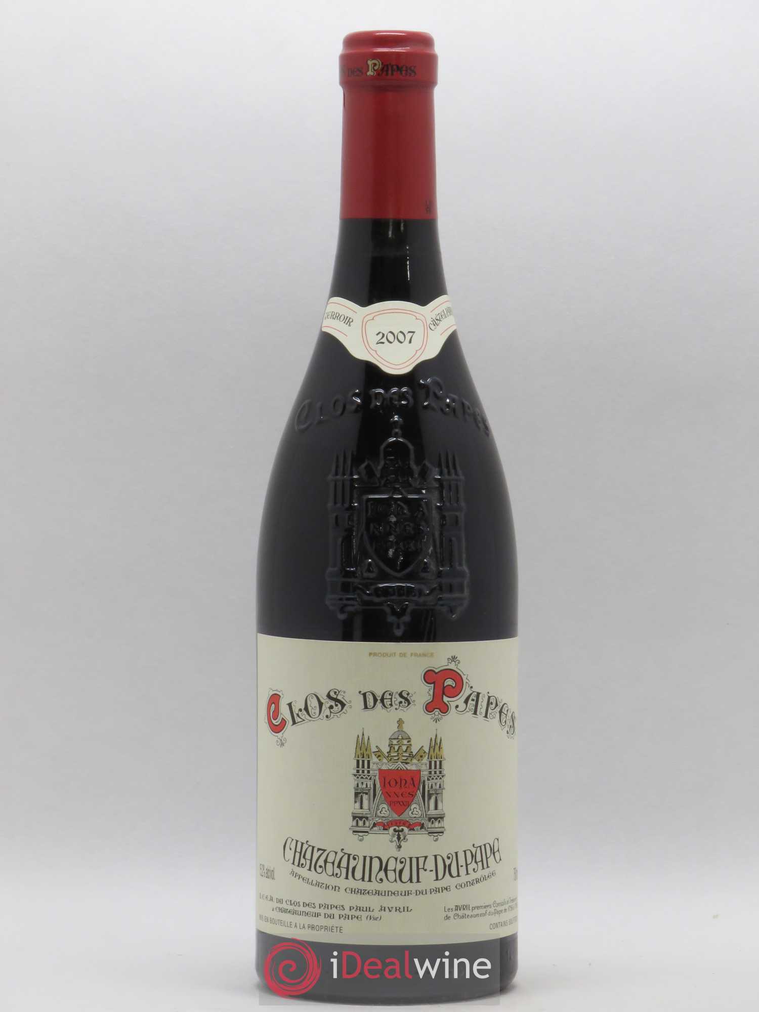 Châteauneuf-du-Pape Clos des Papes - Paul Avril 2007 - Lot de 1 bouteille - 0