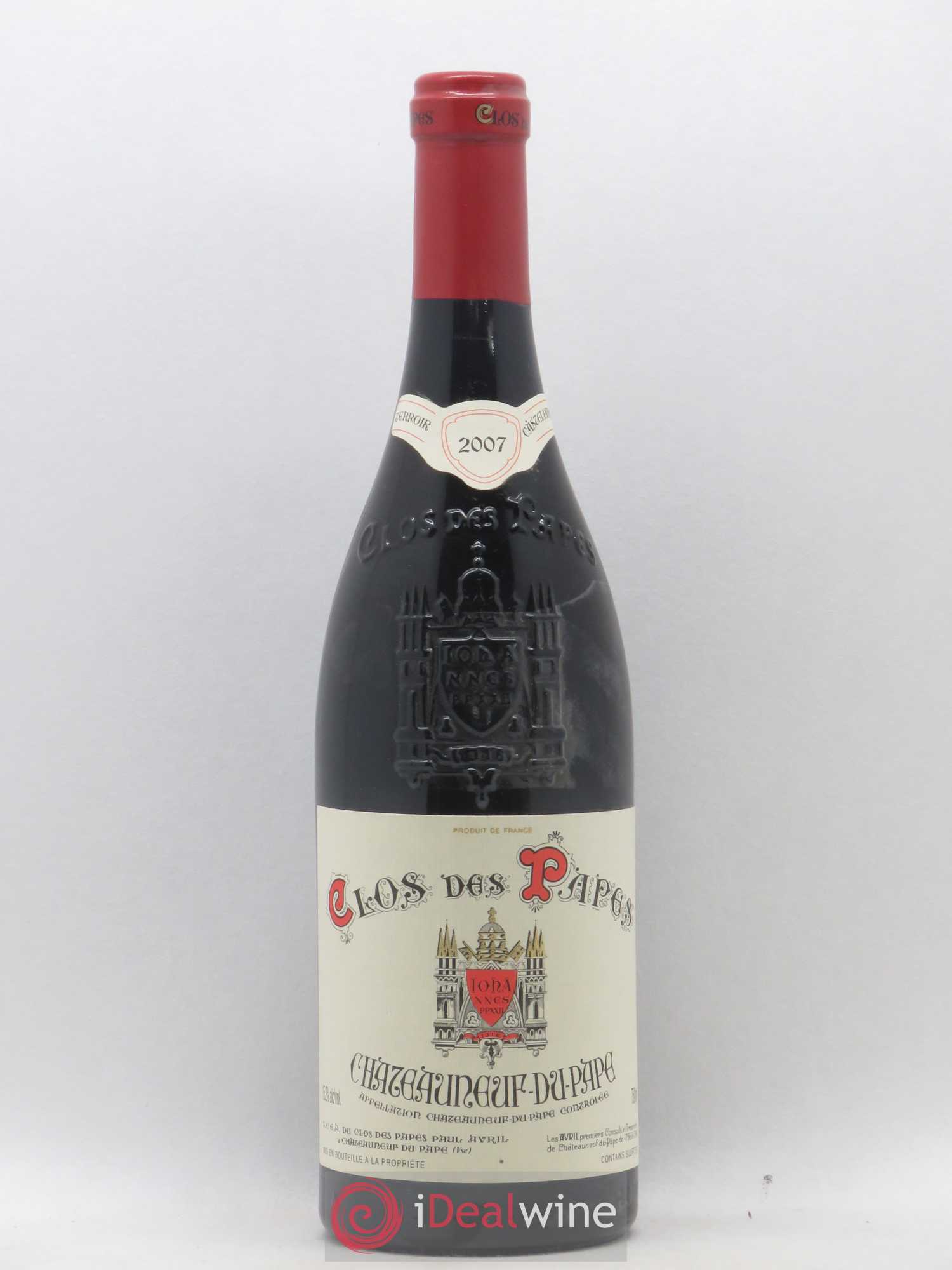 Châteauneuf-du-Pape Clos des Papes - Paul Avril 2007 - Lot de 1 bouteille - 0