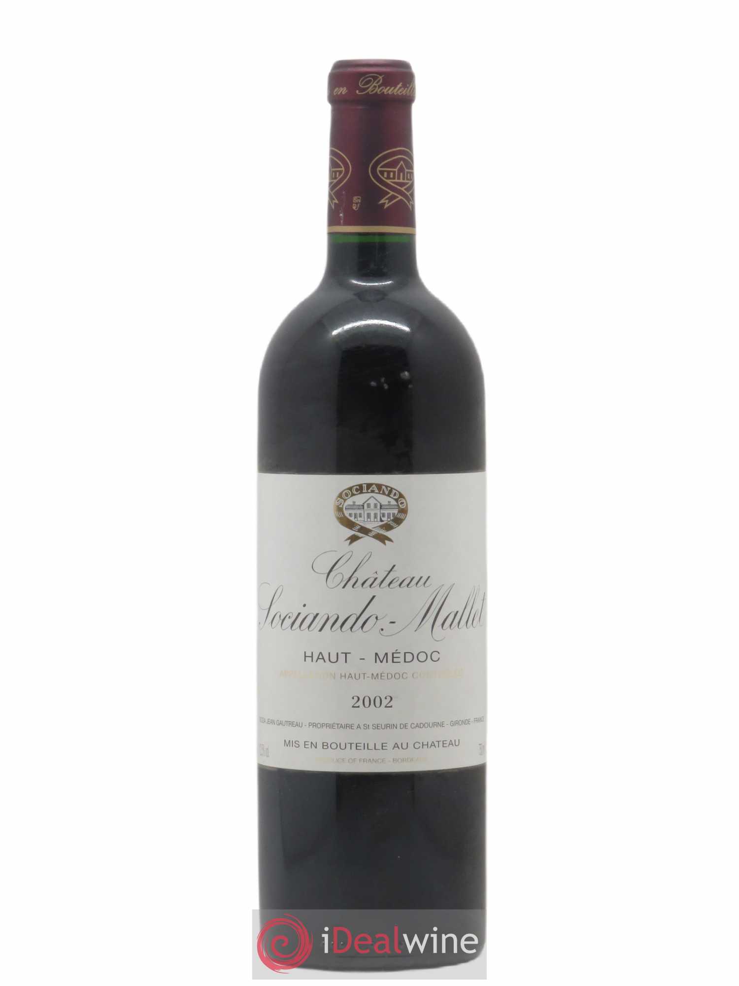 Château Sociando Mallet (sans prix de réserve) 2002 - Lot de 1 bouteille - 0