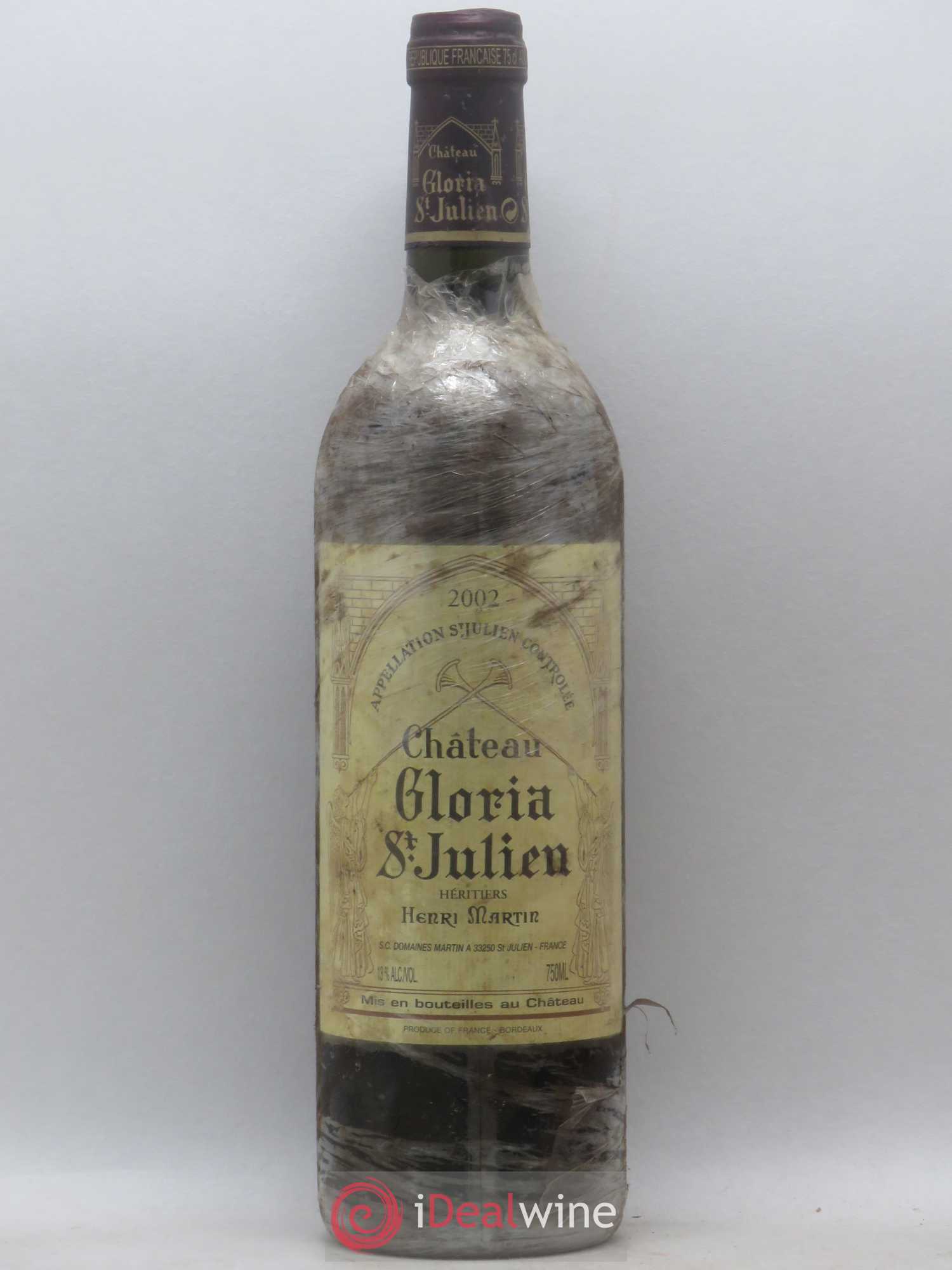 Château Gloria 2002 - Lot de 1 bouteille - 0