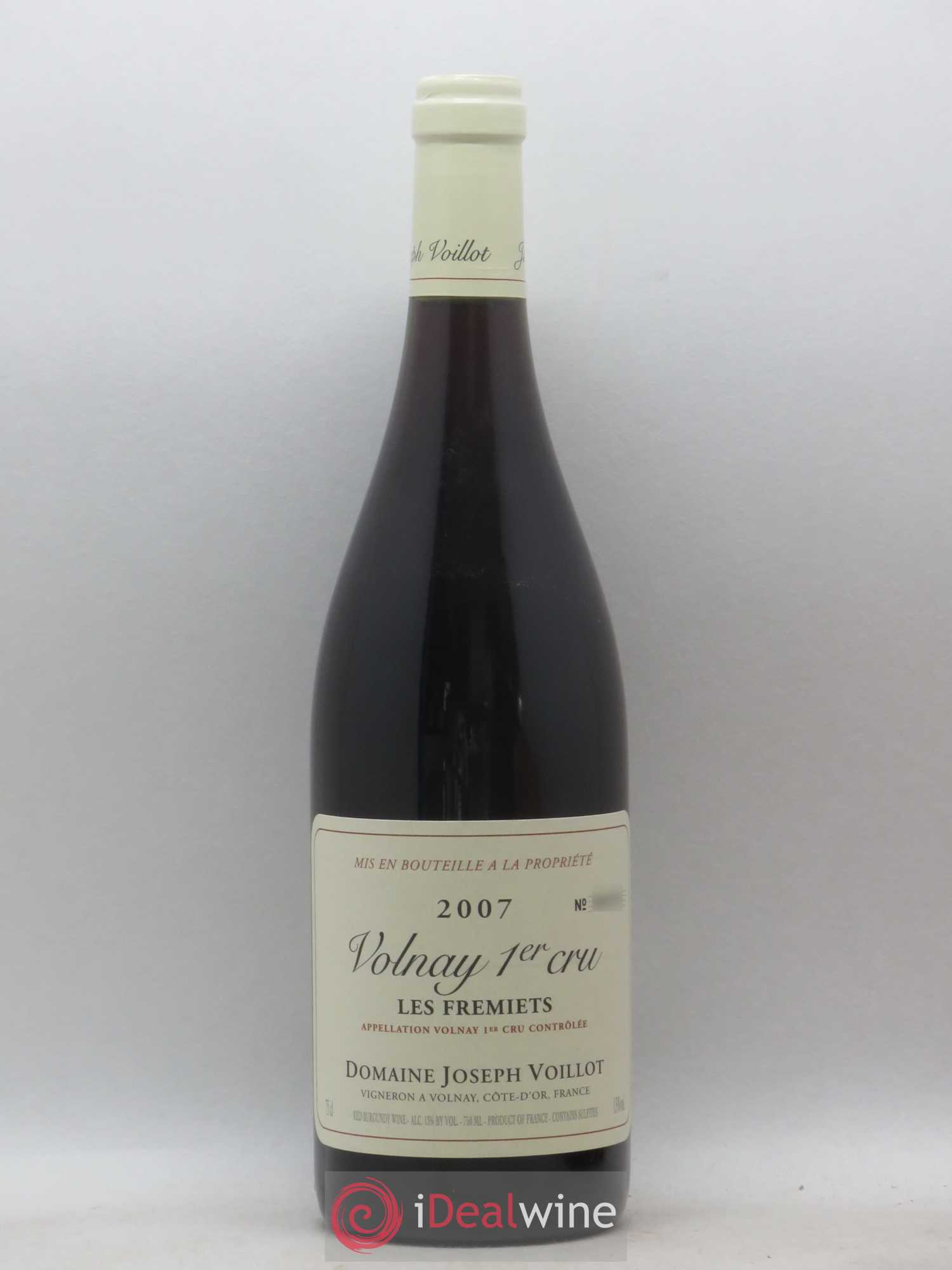 Volnay 1er Cru Les Fremiets Joseph Voillot (Domaine) 2007 - Lot de 1 bouteille - 0