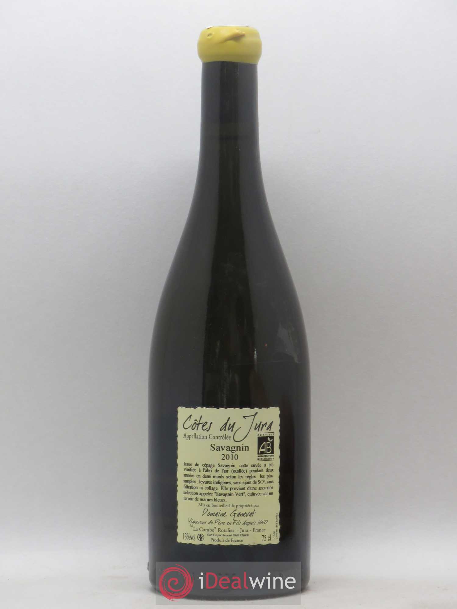Côtes du Jura Les Chalasses Marnes Bleues Jean-François Ganevat (Domaine) 2010 - Lot de 1 bouteille - 1