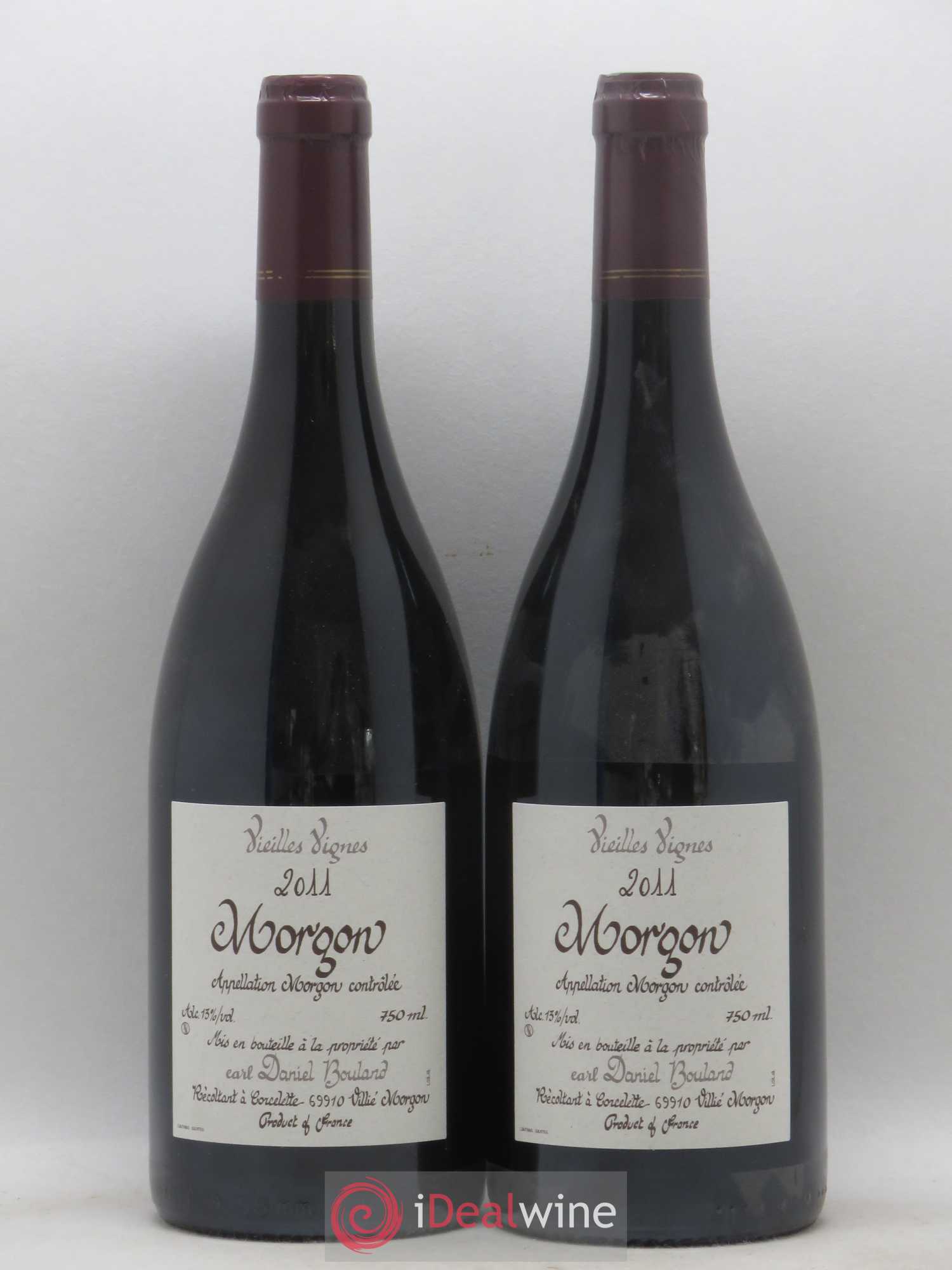 Morgon Vieilles Vignes Daniel Bouland (Domaine) 2011 - Lot de 2 bouteilles - 0