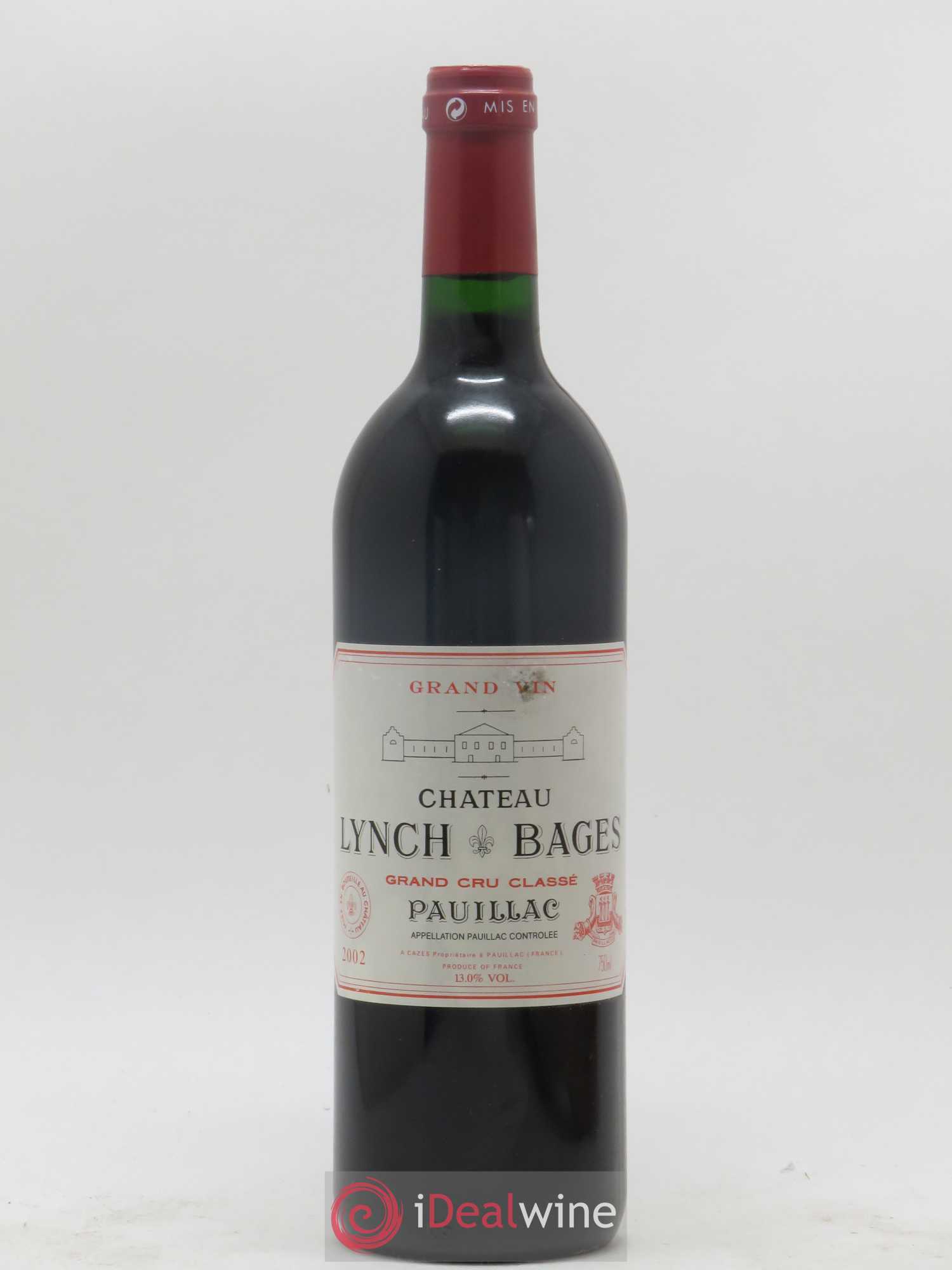 Château Lynch Bages 5ème Grand Cru Classé 2002 - Lot de 1 bouteille - 0