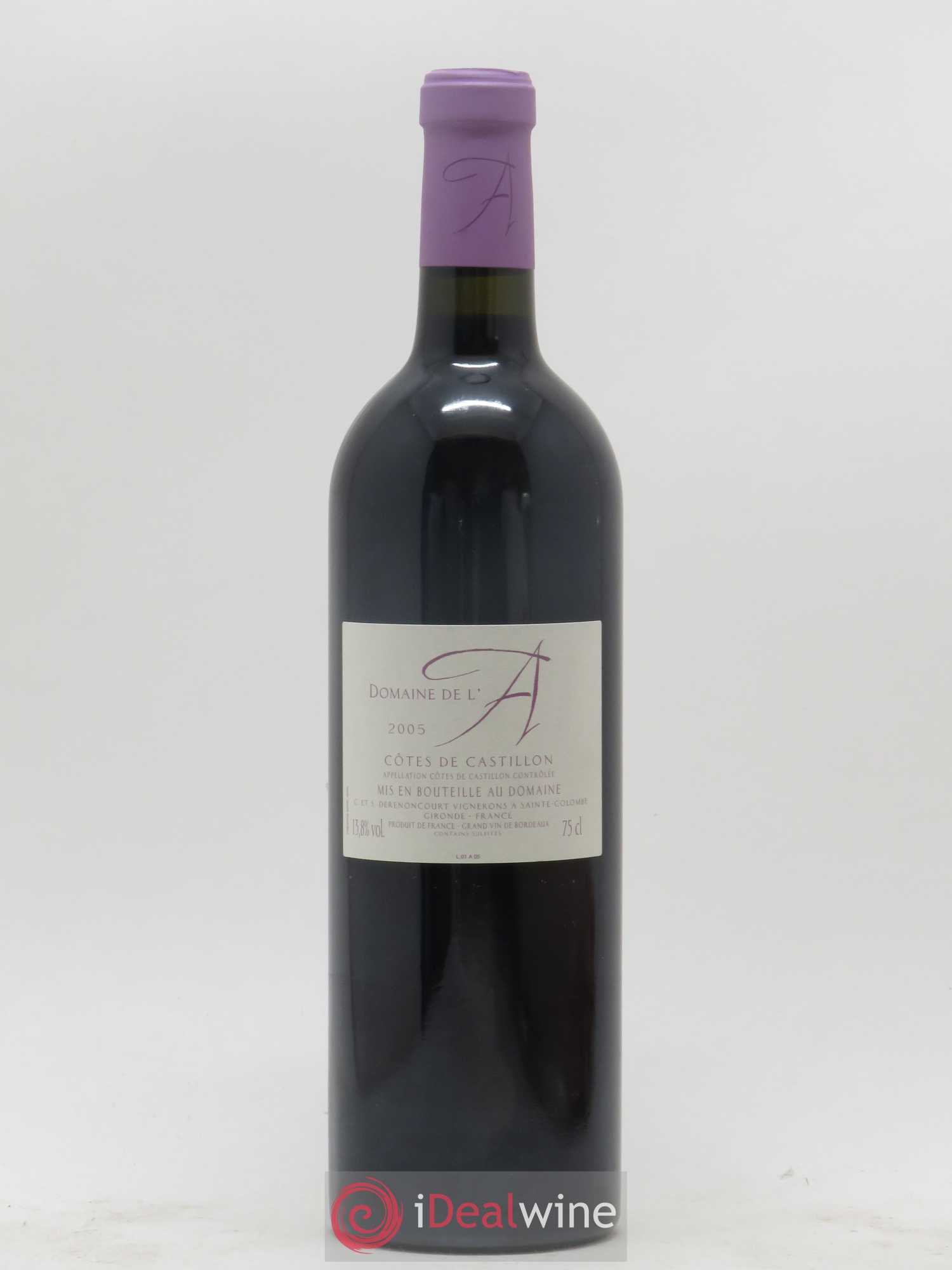 Domaine de l'A 2005 - Lot de 1 bouteille - 1