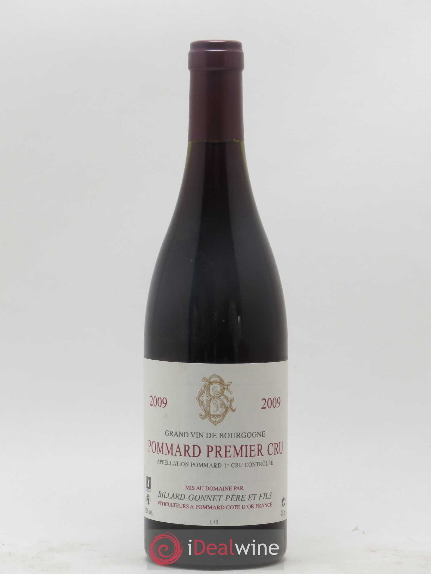 Pommard 1er Cru Billard Gonnet Père & Fils 2009 - Posten von 1 Flasche - 0