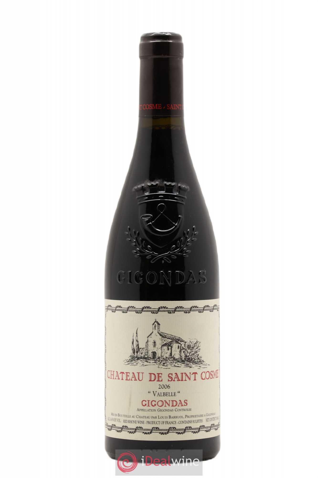 Gigondas Valbelle Saint Cosme 2006 - Lot de 1 bouteille - 0