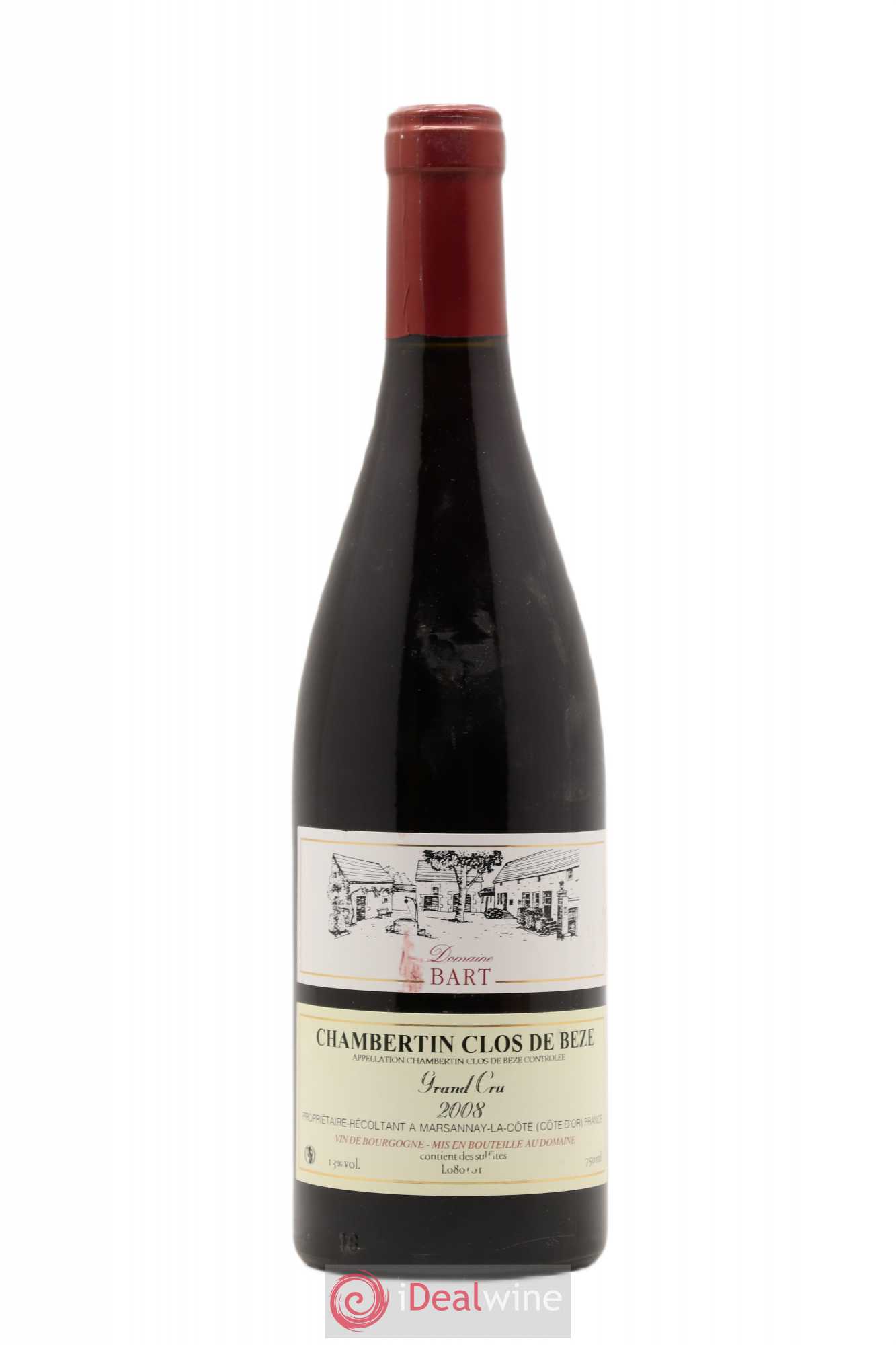 Chambertin Clos de Bèze Grand Cru Bart (Domaine) 2008 - Lot de 1 bouteille - 0
