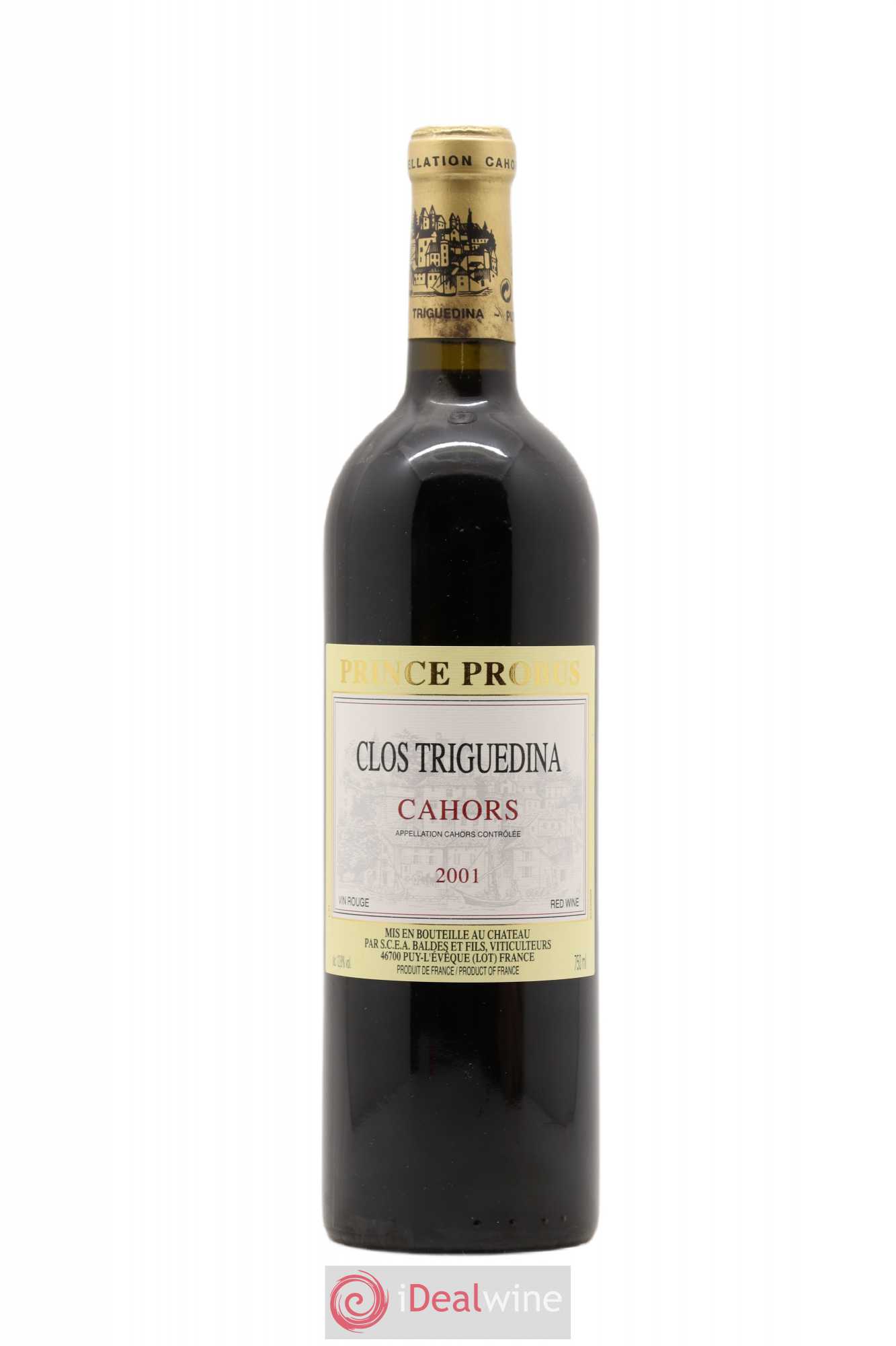 Cahors Clos Triguedina Probus Jean-Luc Baldès (sans prix de réserve) 2001 - Lot de 1 bouteille - 0