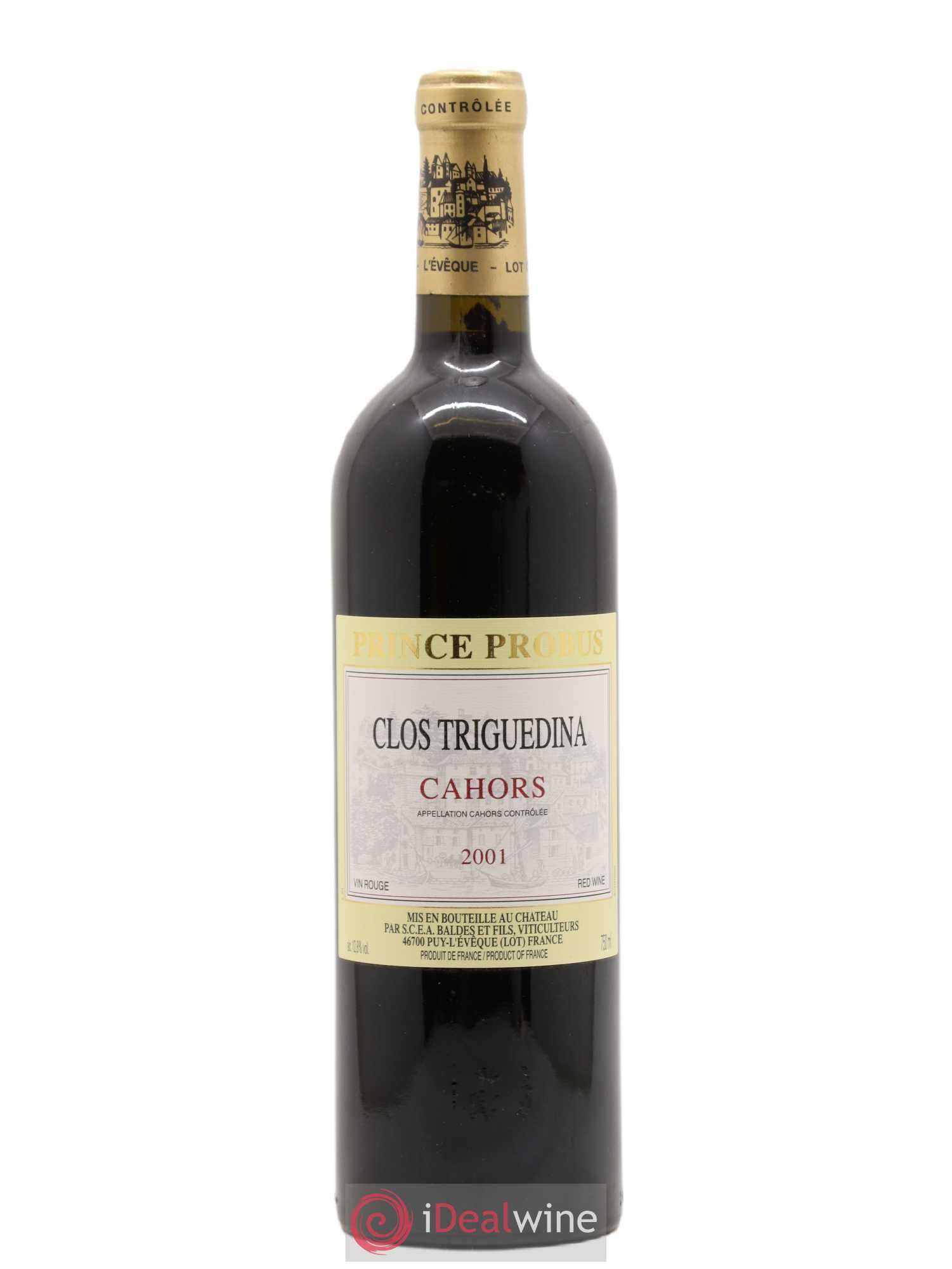 Cahors Clos Triguedina Probus Jean-Luc Baldès 2001 - Lot de 1 bouteille - 0
