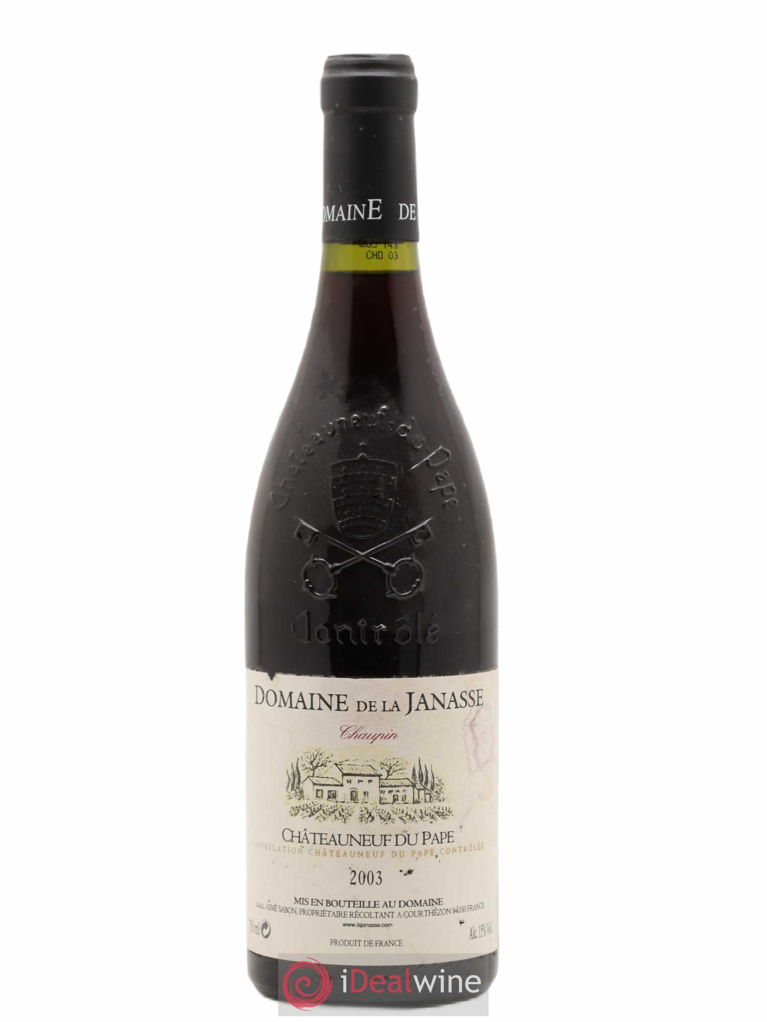 Châteauneuf-du-Pape Cuvée Chaupin La Janasse (Domaine de) 2003 - Lot de 1 bouteille - 0