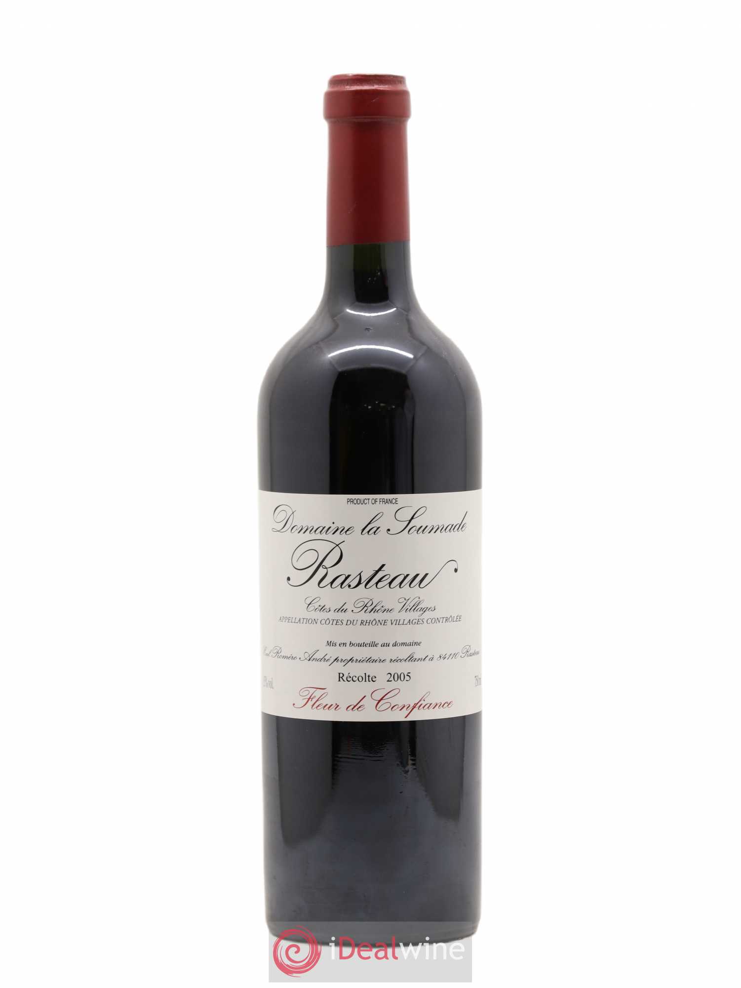 Rasteau Fleur de confiance La Soumade (Domaine) 2005 - Lot de 1 bouteille - 0