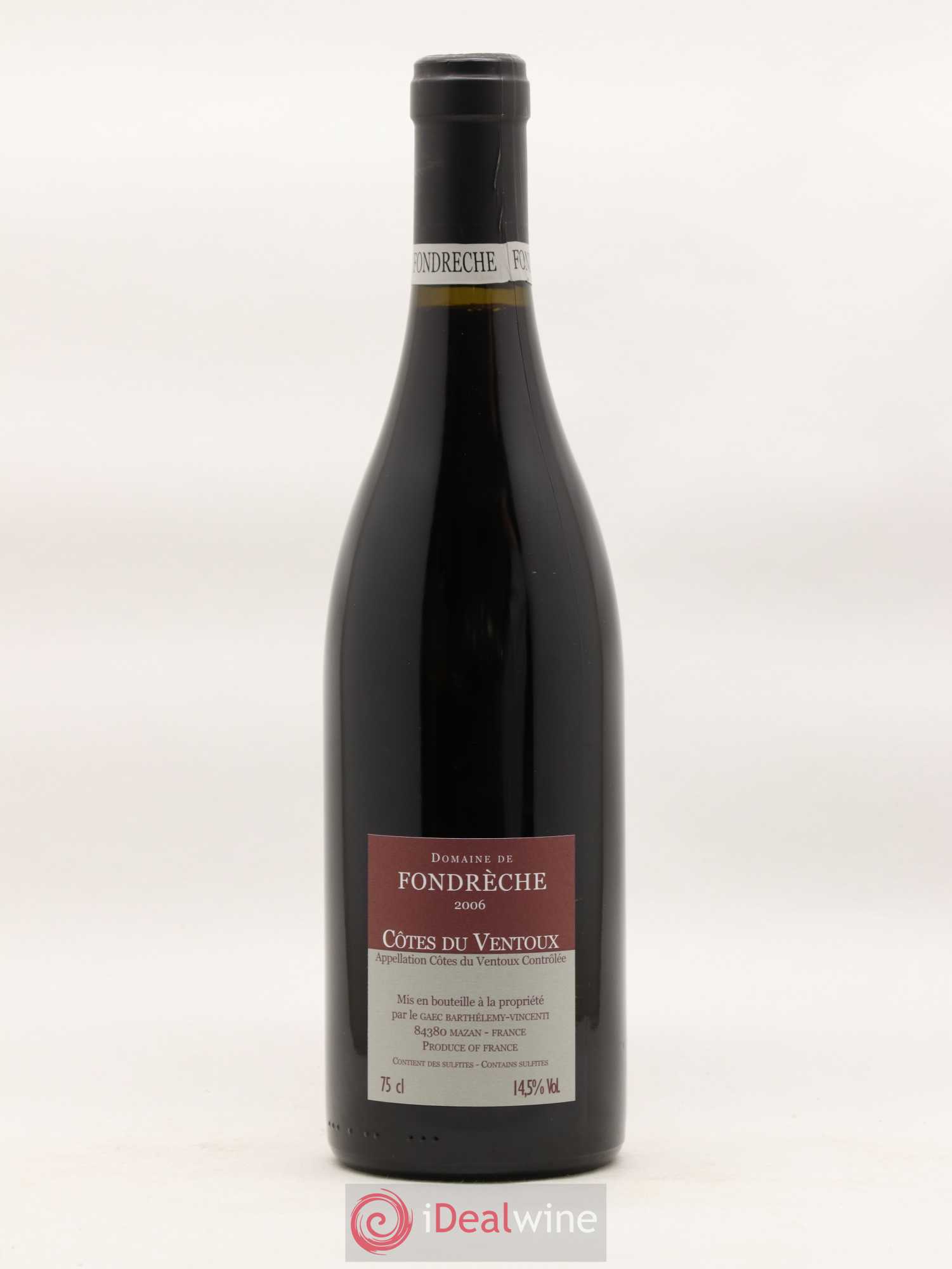 Ventoux Nadal Fondreche (no reserve) 2006 - Lot of 1 bottle - 1