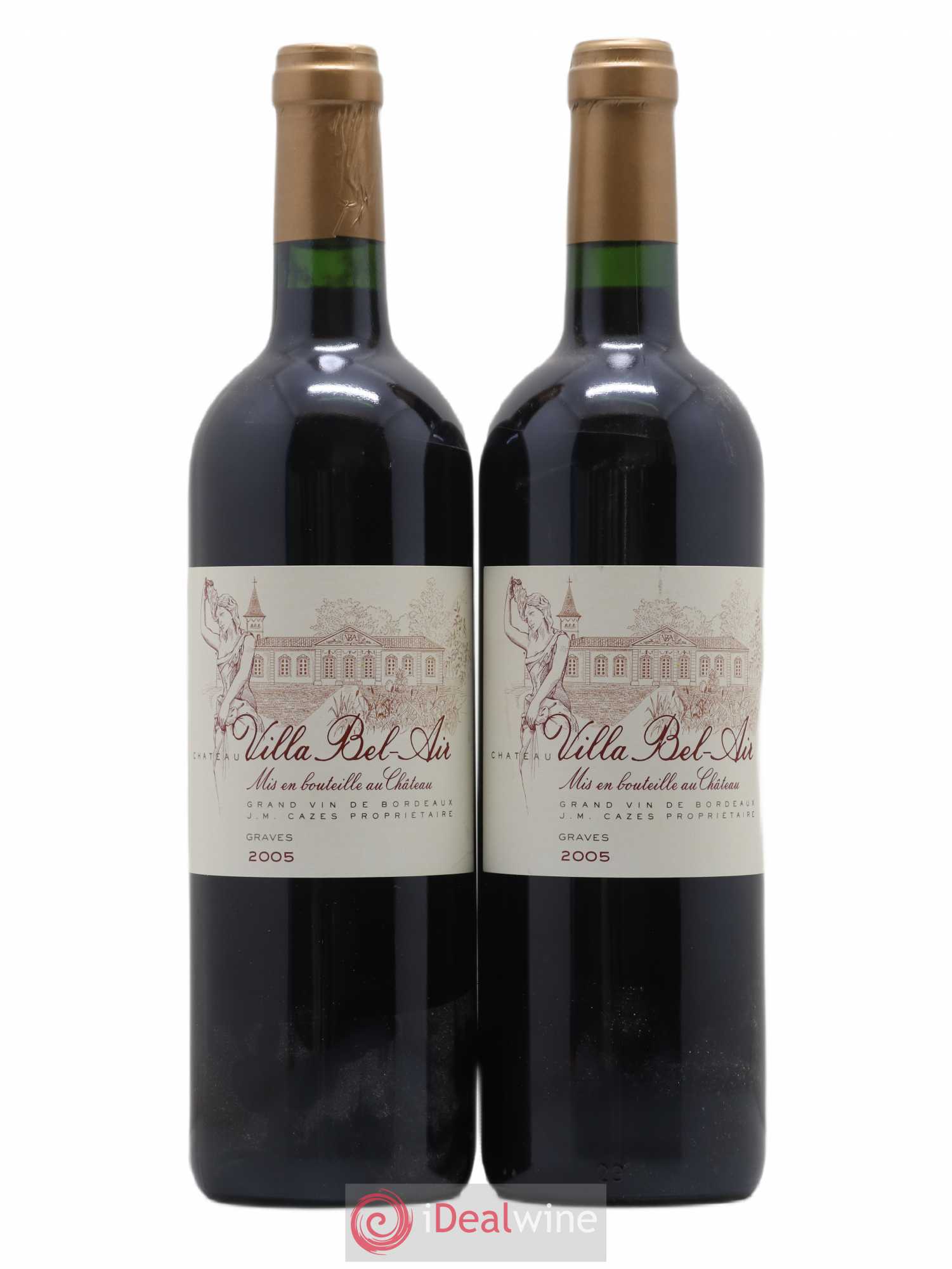Graves Château Villa Bel Air (sans prix de réserve) 2005 - Posten von 2 Flaschen - 0