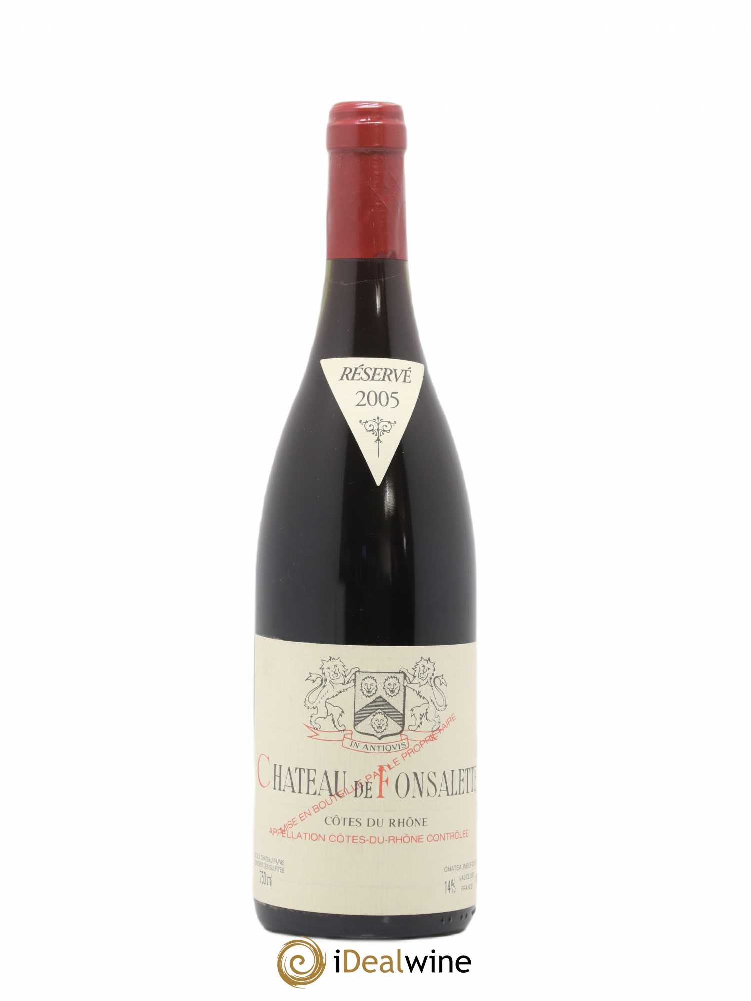 Côtes-du-Rhône Château de Fonsalette Emmanuel Reynaud 2005 - Lot de 1 bouteille - 0