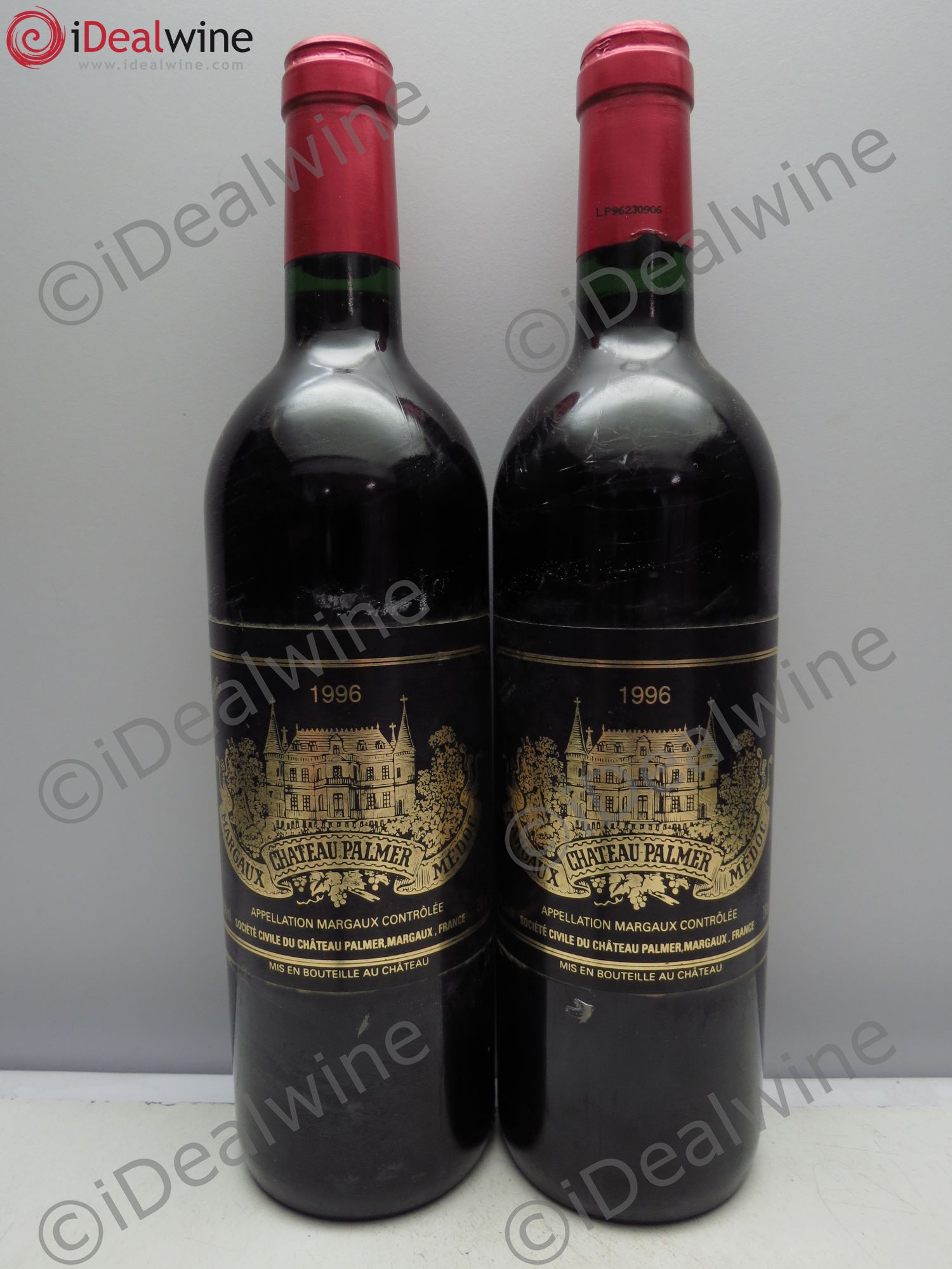 Château Palmer 3ème Grand Cru Classé 1996 - Lot de 2 bouteilles - 0