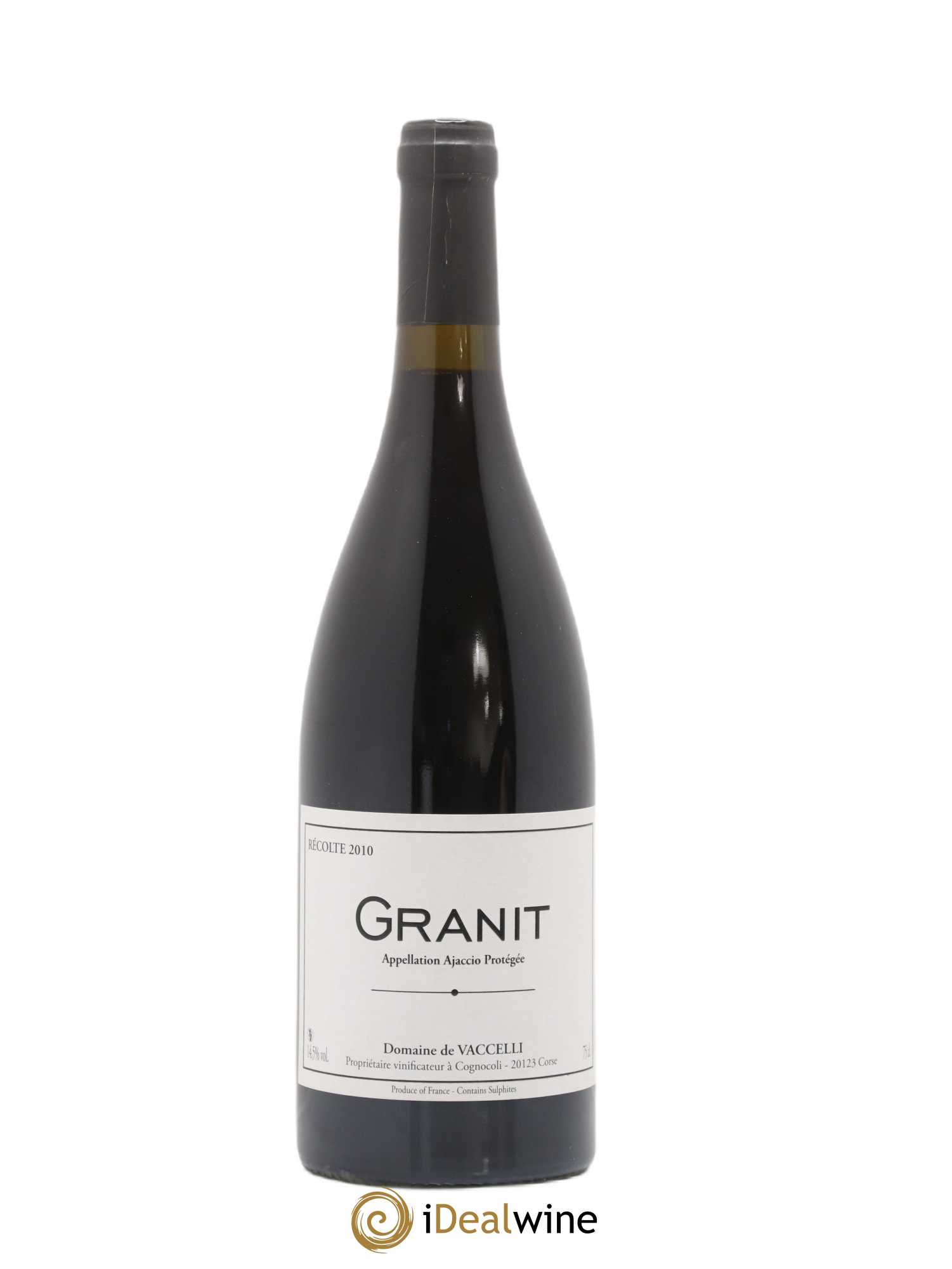 Ajaccio Granit Vaccelli 2010 - Lot de 1 bouteille - 0