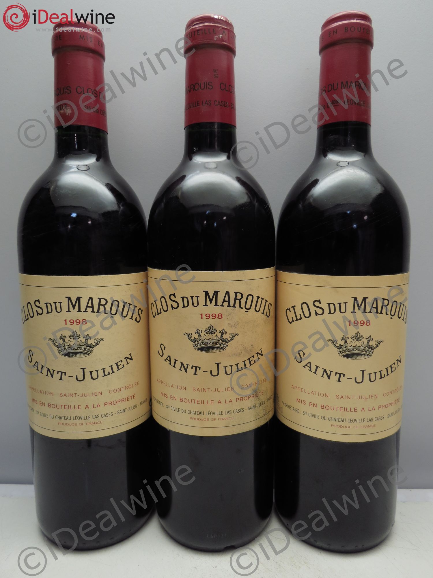Clos du Marquis 1998 - Lot de 3 bouteilles - 0