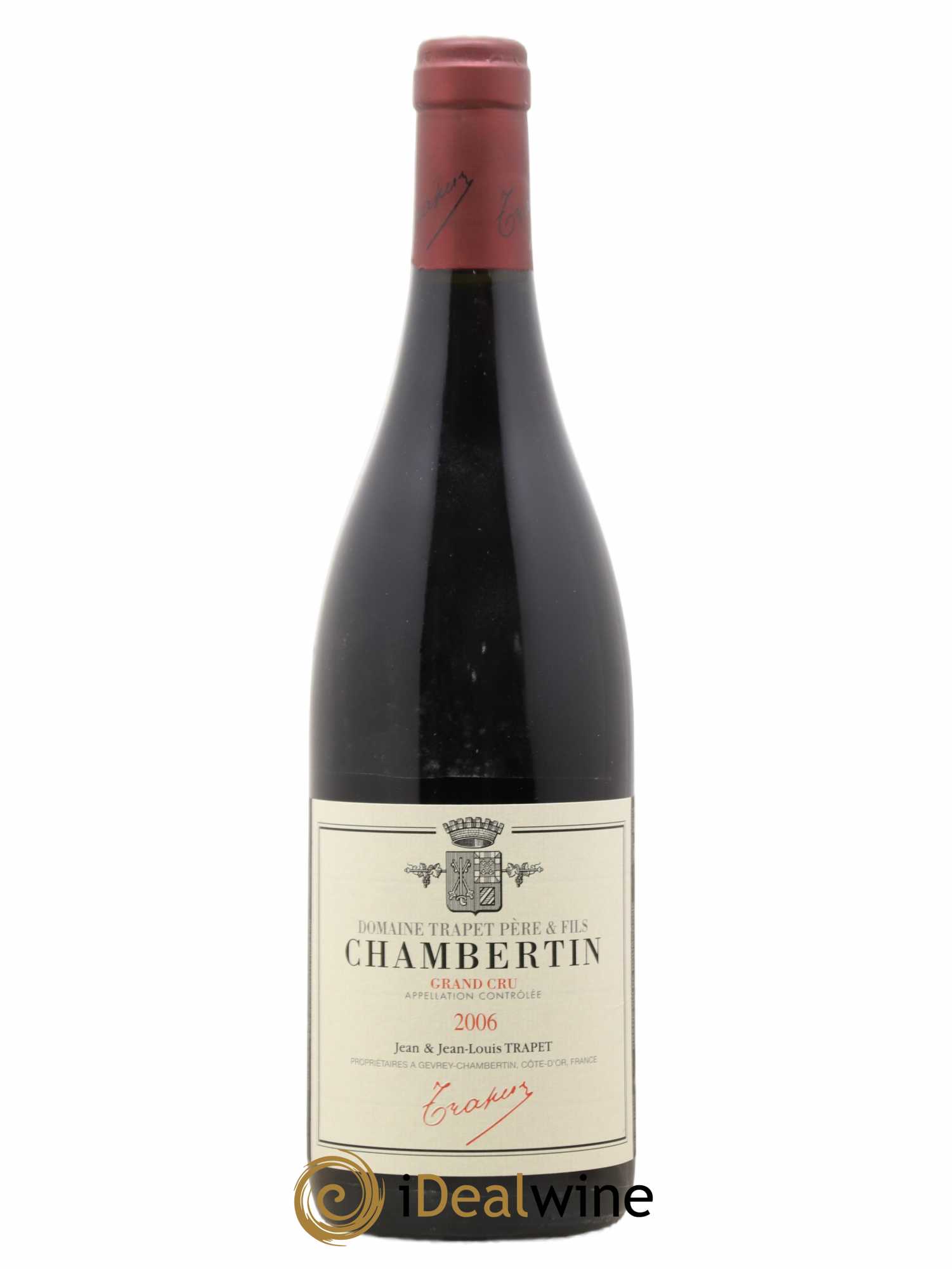 Chambertin Grand Cru Domaine Trapet 2006 - Lot de 1 bouteille - 0