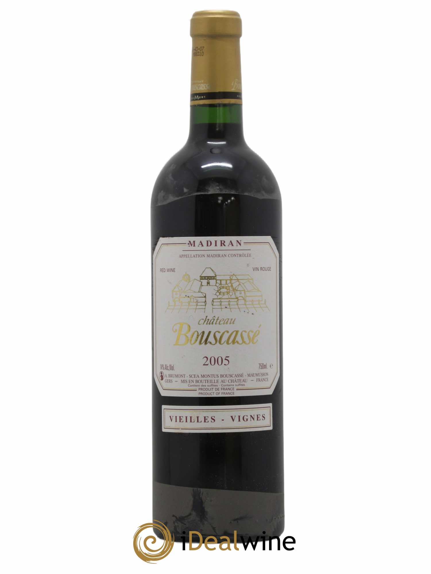 Madiran Vieilles Vignes Château Bouscassé - Alain Brumont 2005 - Lot de 1 bouteille - 0