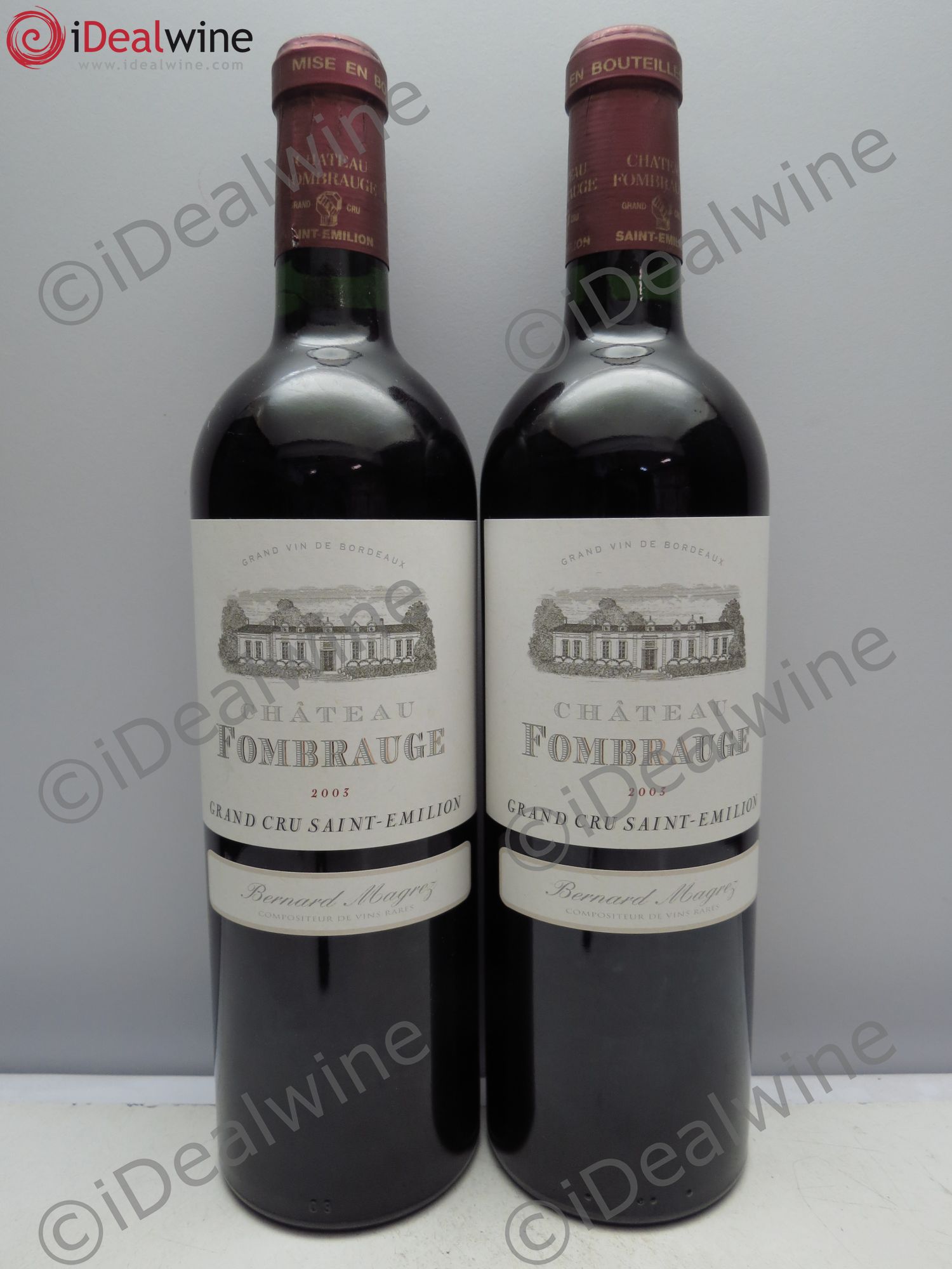 Château Fombrauge Grand Cru Classé 2003 - Lot de 2 bouteilles - 0