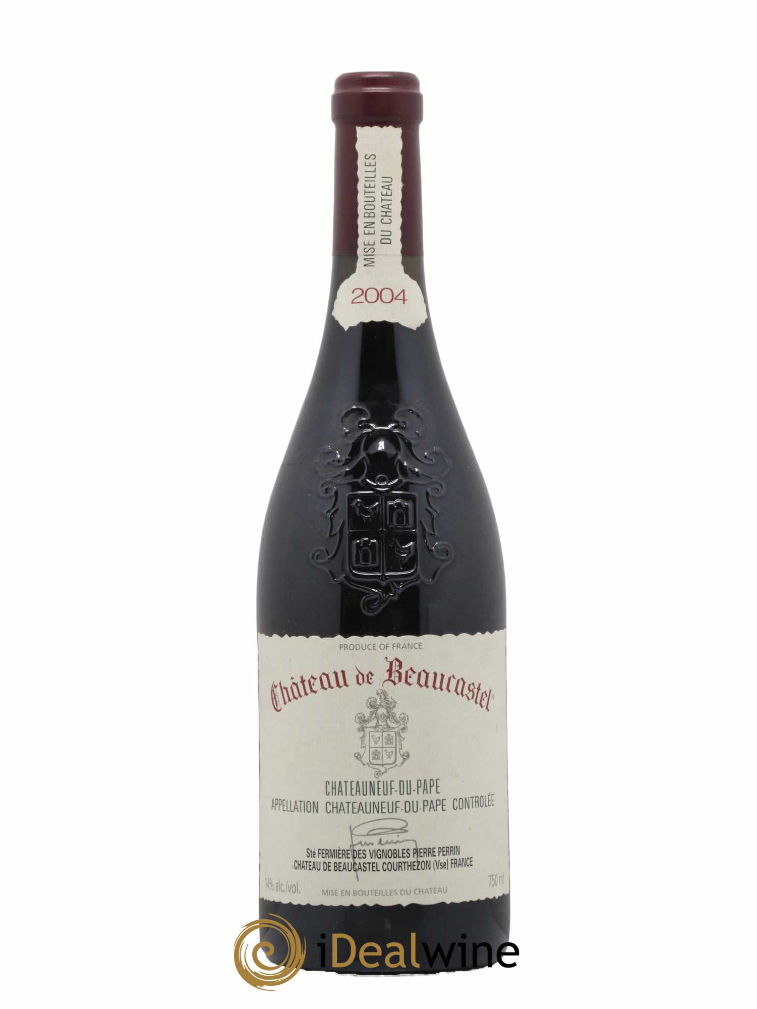Châteauneuf-du-Pape Château de Beaucastel Famille Perrin 2004 - Lot de 1 bouteille - 0