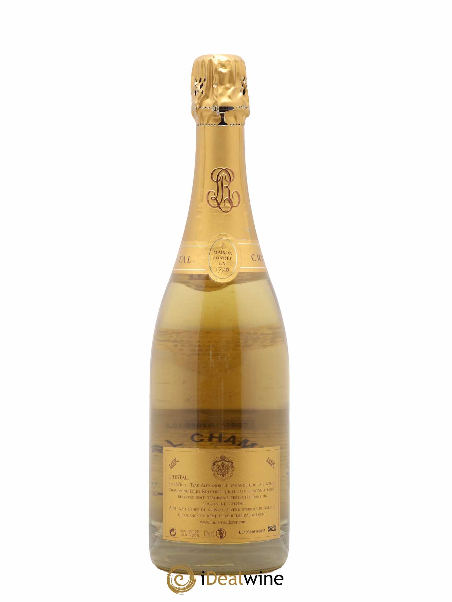 Cristal Louis Roederer Brut  2007 - Lot de 1 bouteille - 1