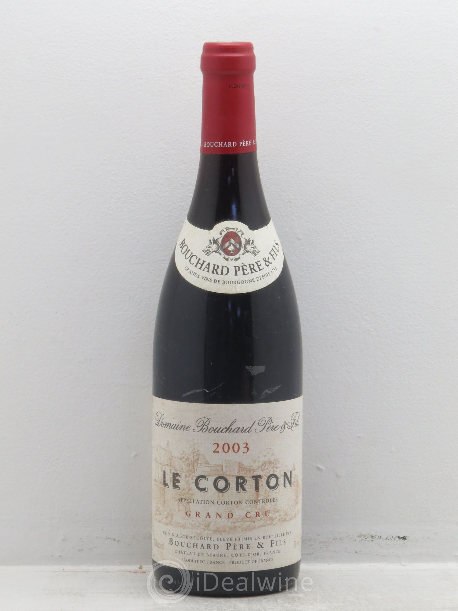 Corton Grand Cru Le Corton Bouchard Père & Fils 2003 - Lot de 1 bouteille - 0