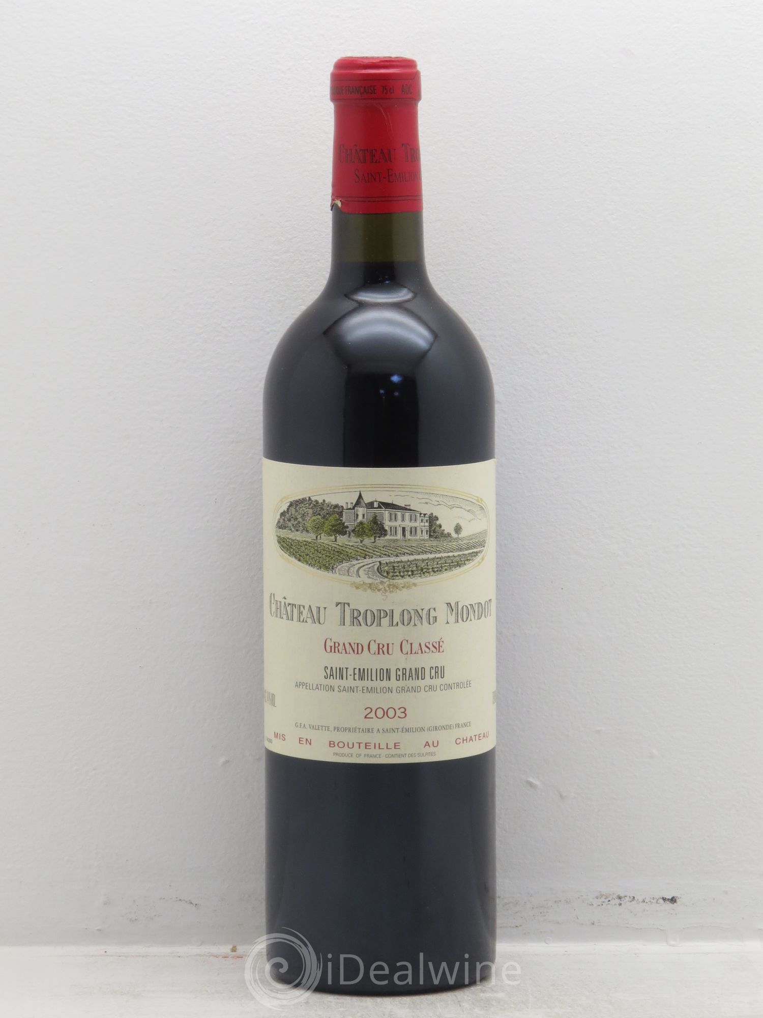 Château Troplong Mondot 1er Grand Cru Classé B 2003 - Lot de 12 bouteilles - 0