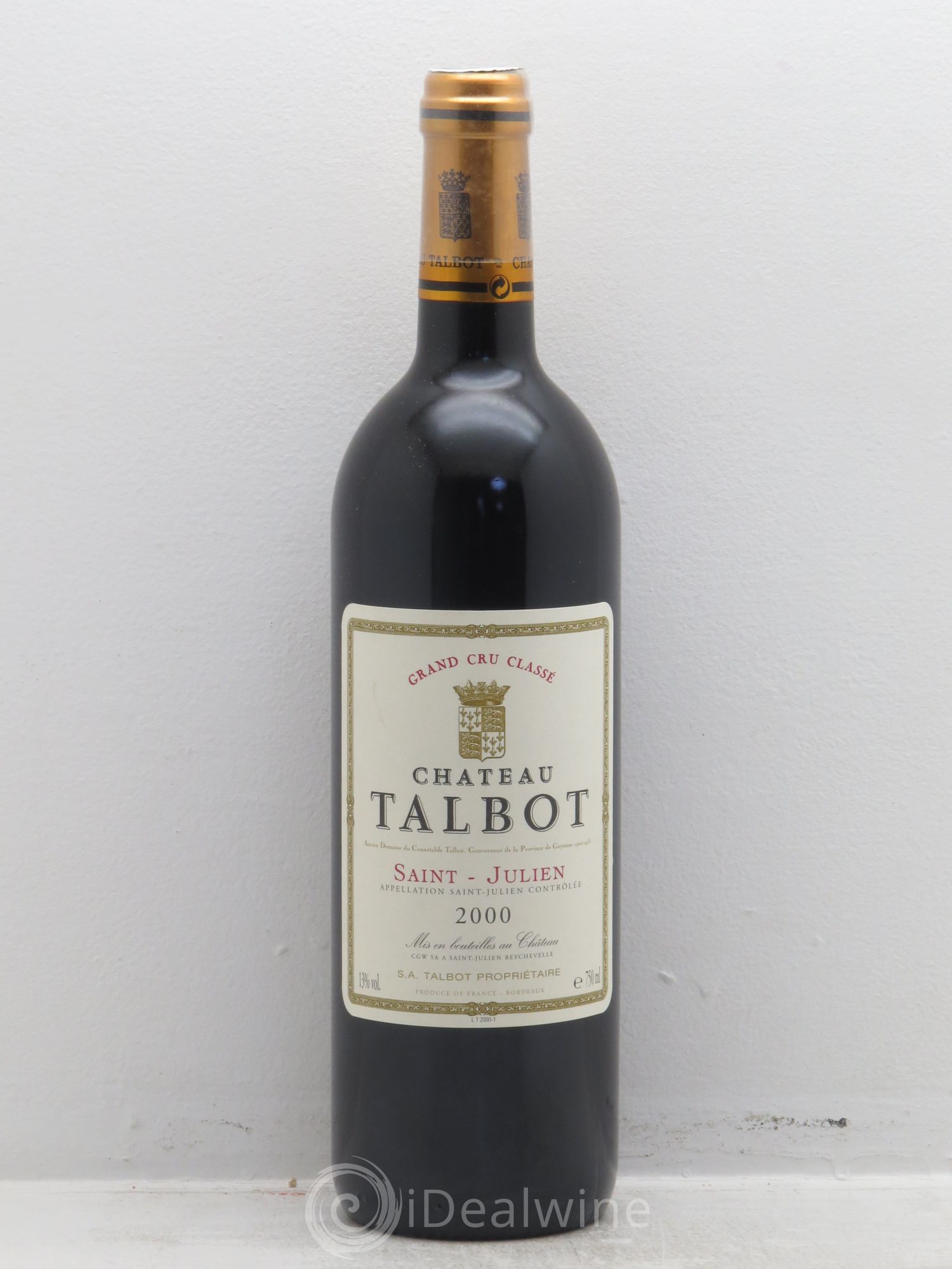 Château Talbot 4ème Grand Cru Classé 2000 - Lot de 6 bouteilles - 0