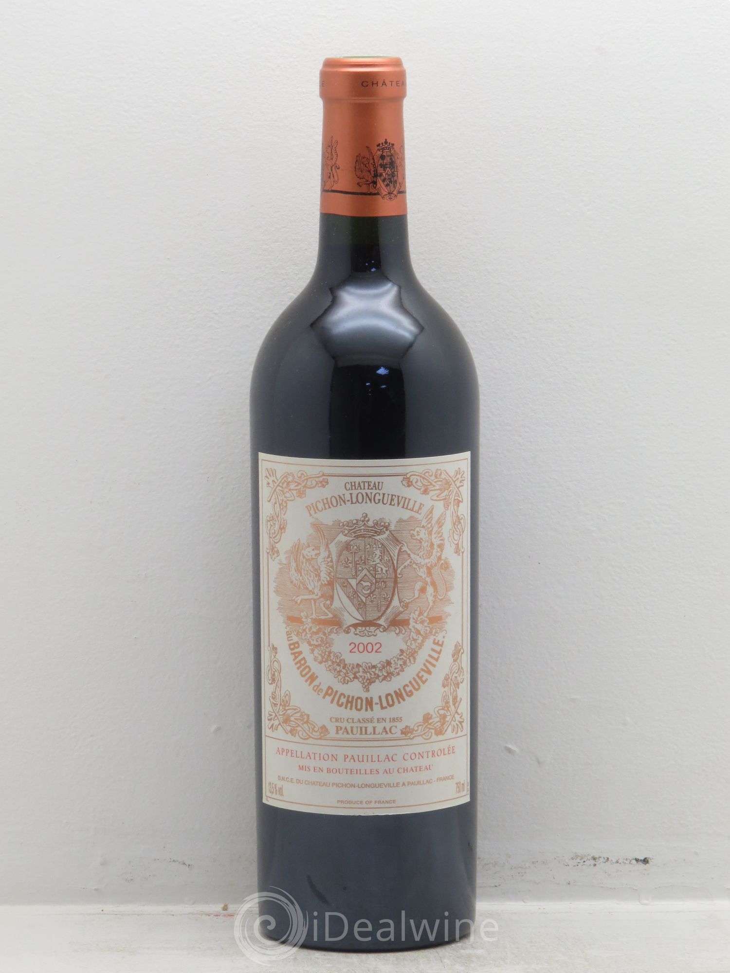 Pichon Longueville Baron 2ème Grand Cru Classé 2002 - Lot de 6 bouteilles - 0