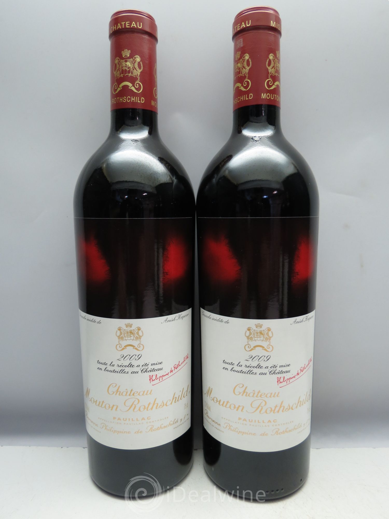 Château Mouton Rothschild 1er Grand Cru Classé (2 CB de 3 btes) 2009 - Lot de 6 bouteilles - 1