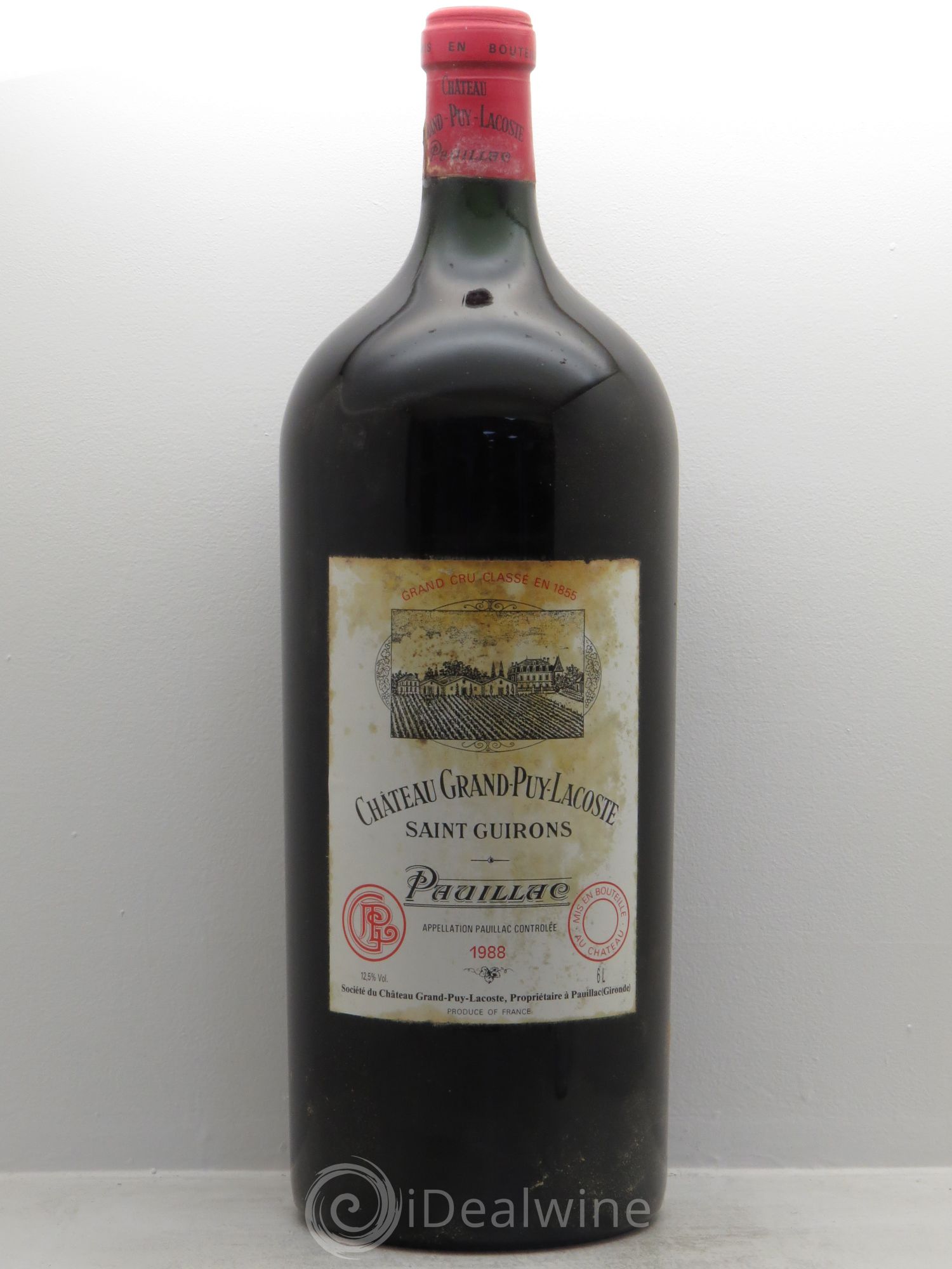Château Grand Puy Lacoste 5ème Grand Cru Classé 1988 - Lot de 1 impériale - 0