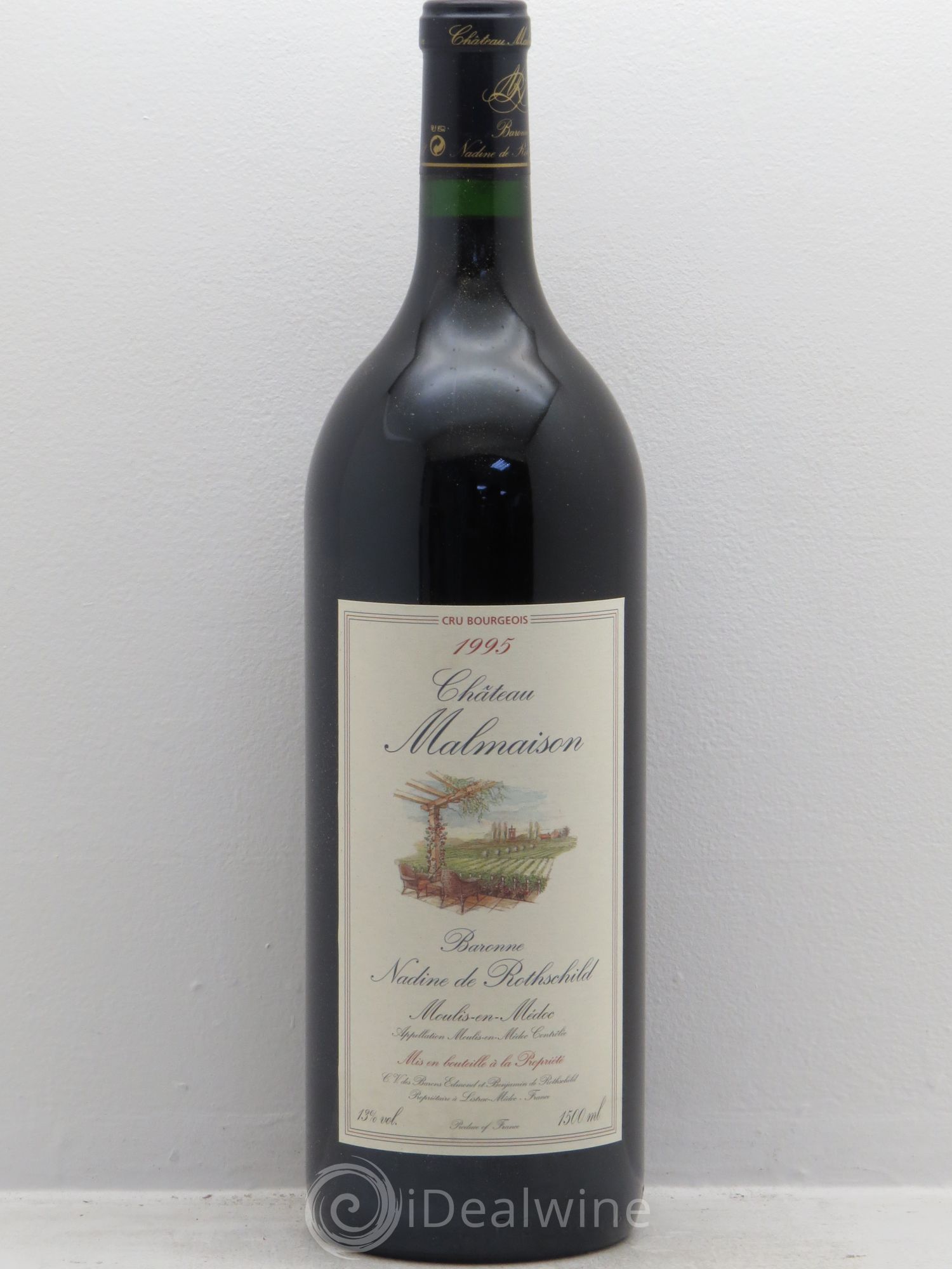 Moulis en Médoc Château Malmaison Baronne Nadine de Rothschild 1995 - Posten von 6 Magnum - 0