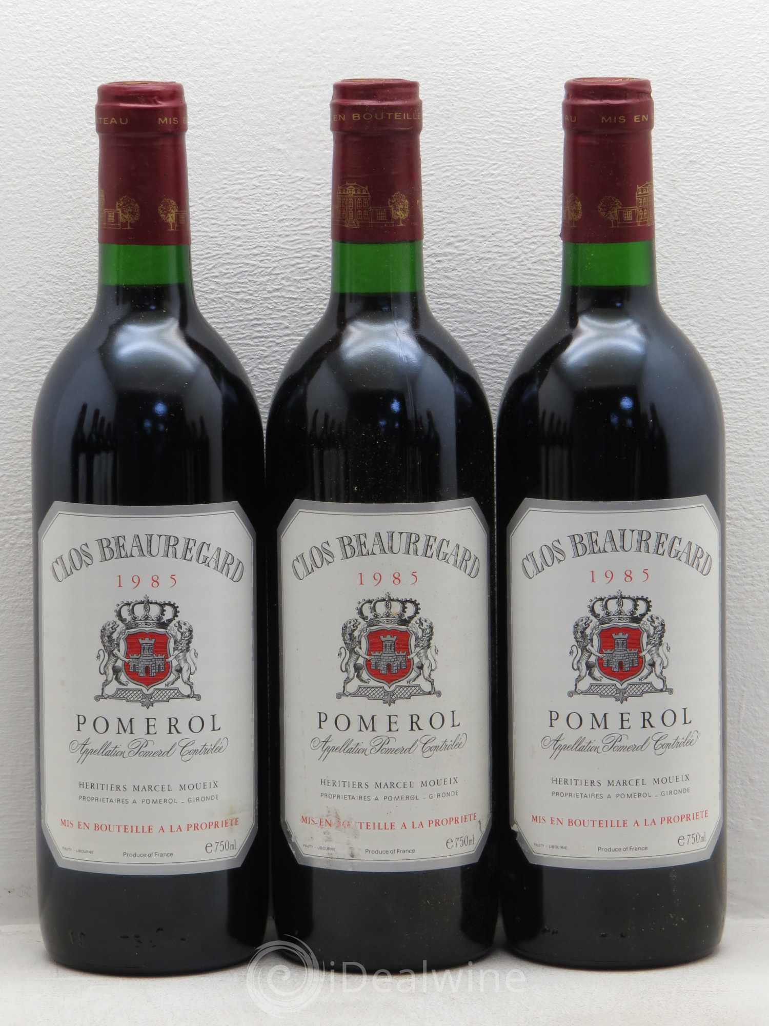 Clos Beauregard 1985 - Lot de 12 bouteilles - 1