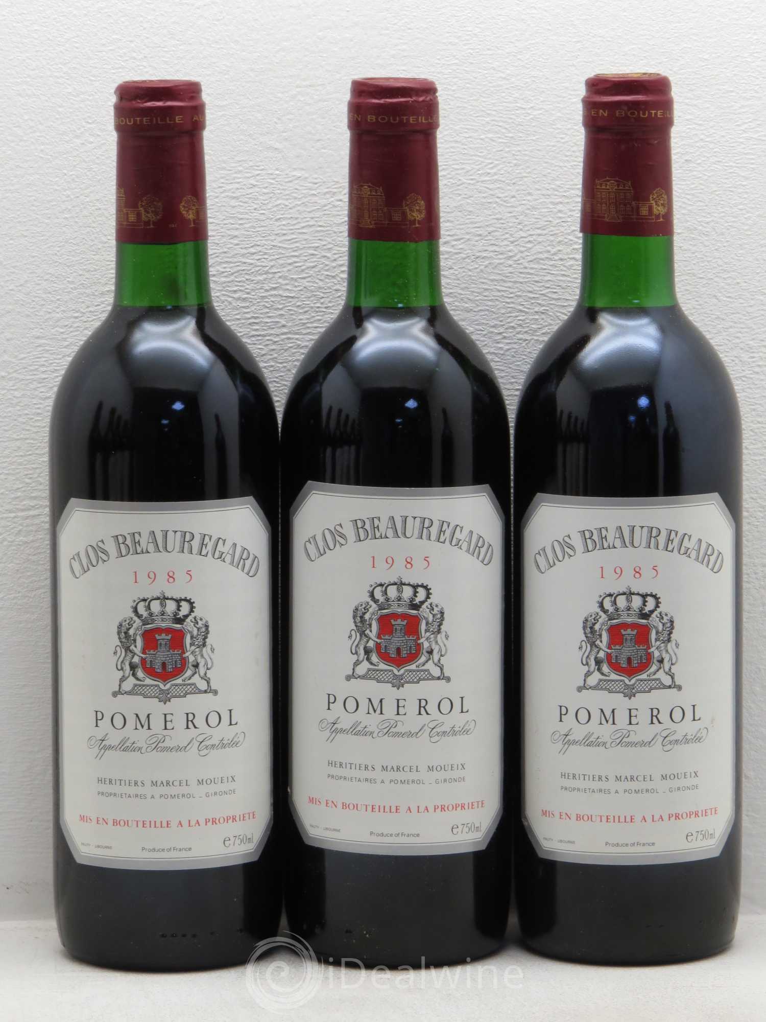 Clos Beauregard 1985 - Lot de 12 bouteilles - 2