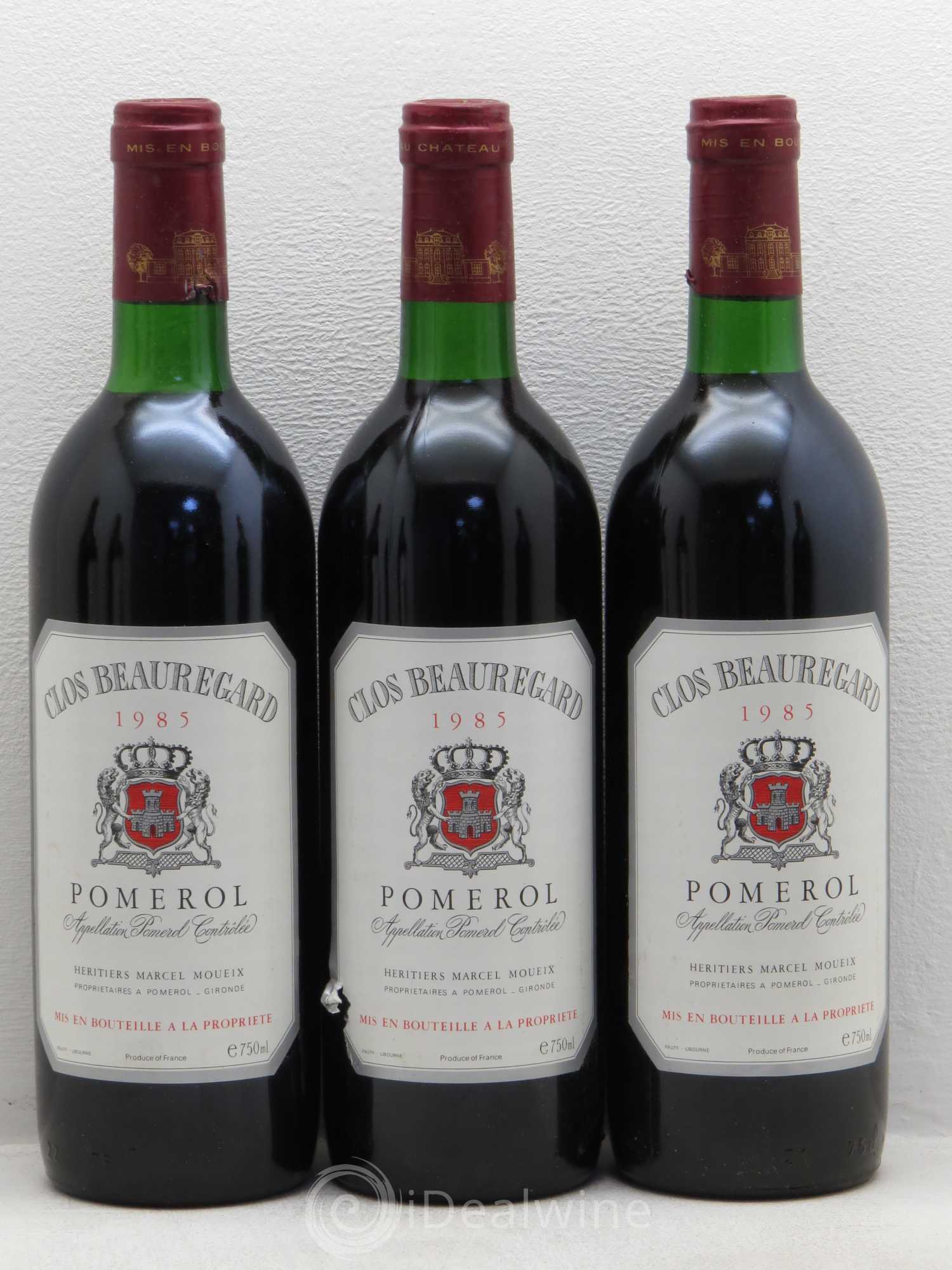 Clos Beauregard 1985 - Lot de 12 bouteilles - 3