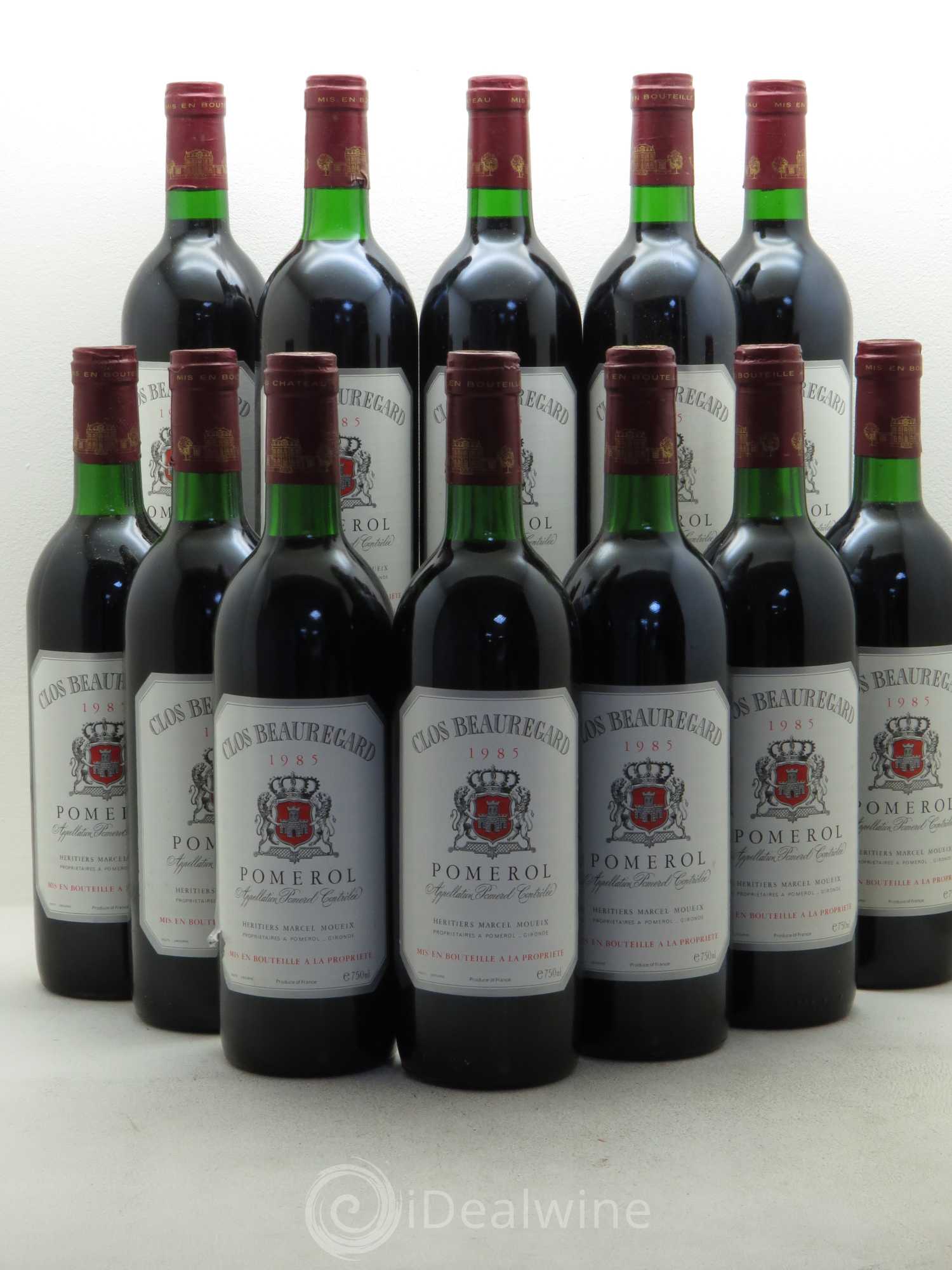 Clos Beauregard 1985 - Lot de 12 bouteilles - 0