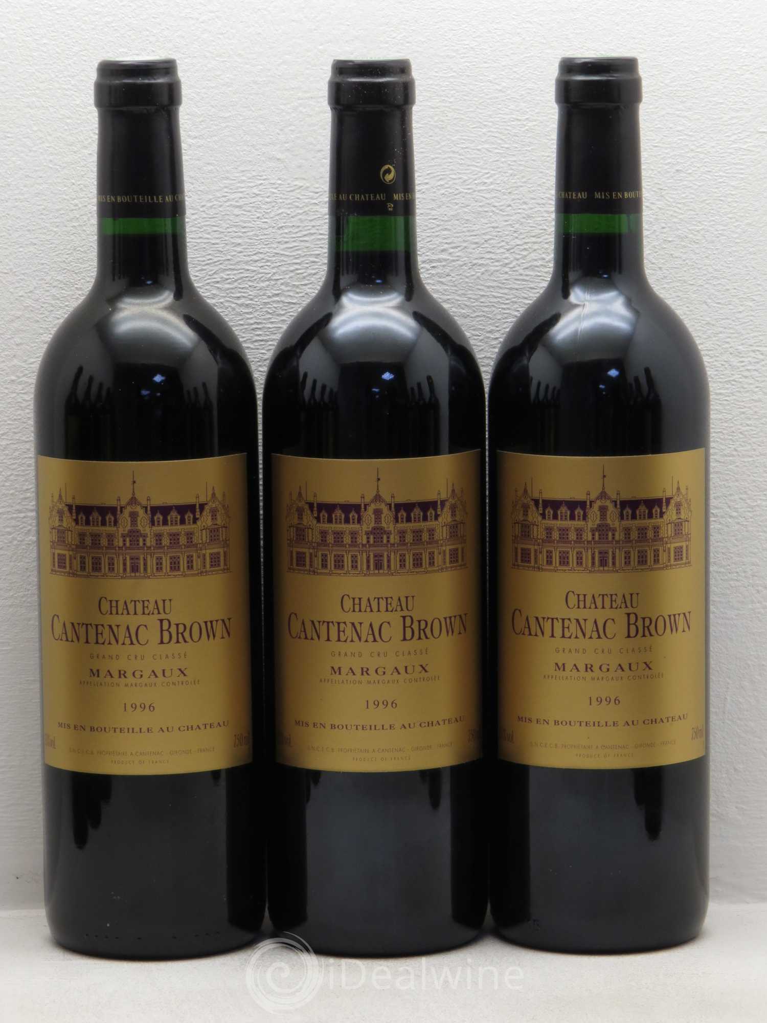Château Cantenac Brown 3ème Grand Cru Classé 1996 - Lot de 12 bouteilles - 1