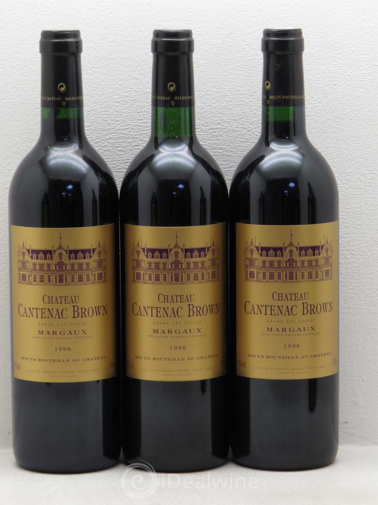 Château Cantenac Brown 3ème Grand Cru Classé 1996 - Lot de 12 bouteilles - 3