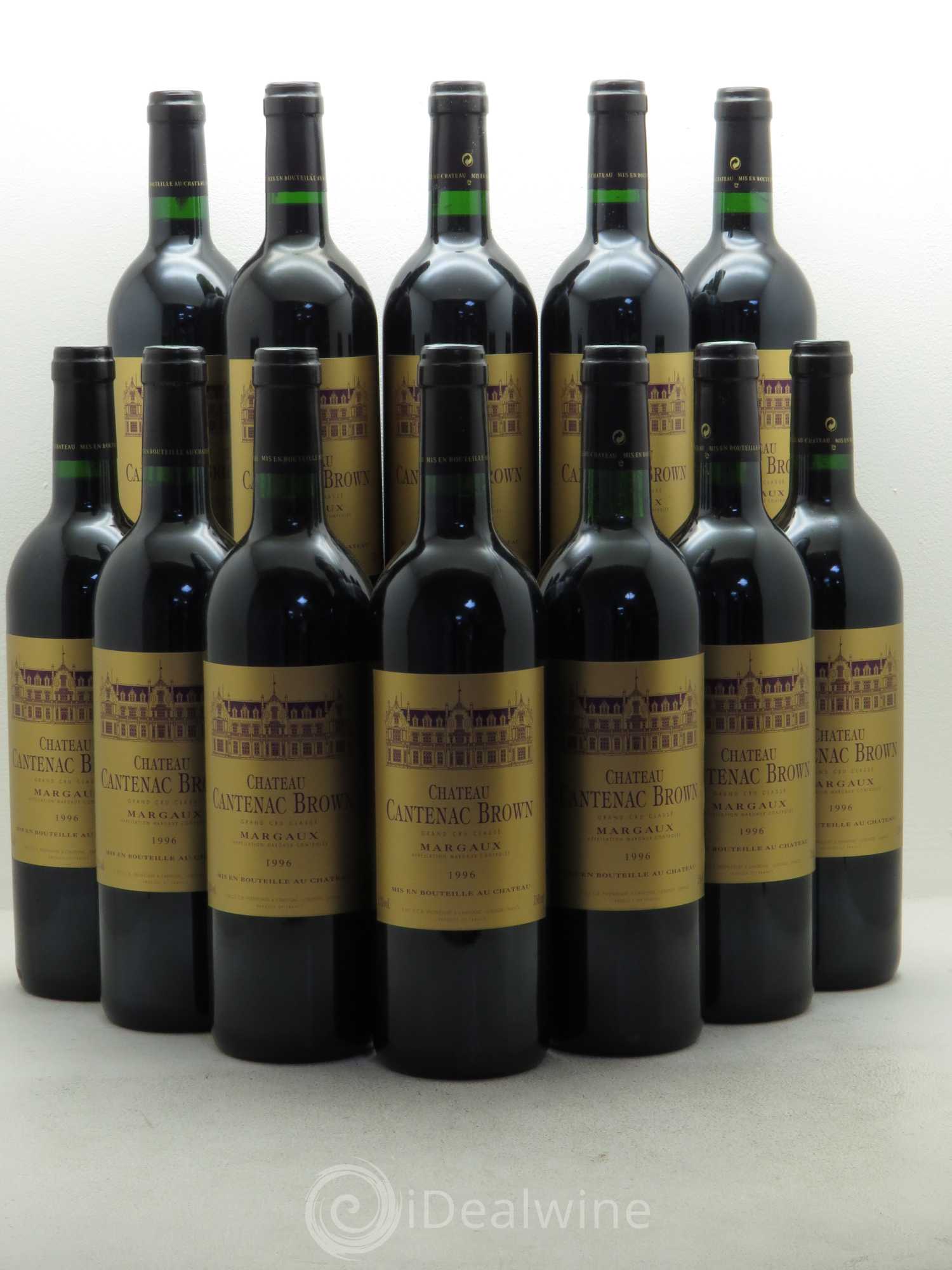 Château Cantenac Brown 3ème Grand Cru Classé 1996 - Lot de 12 bouteilles - 0