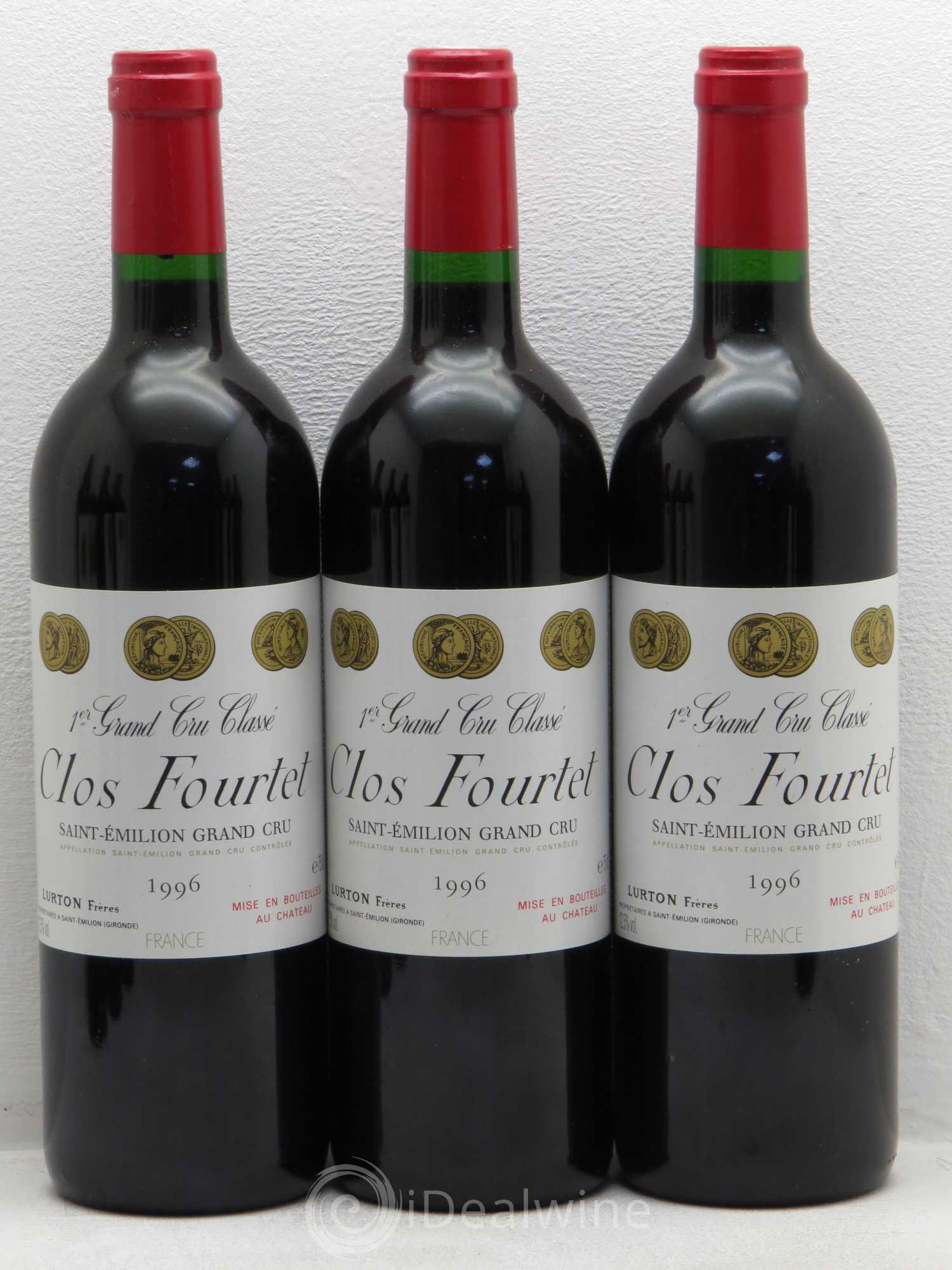 Clos Fourtet 1er Grand Cru Classé B 1996 - Lot de 12 bouteilles - 2