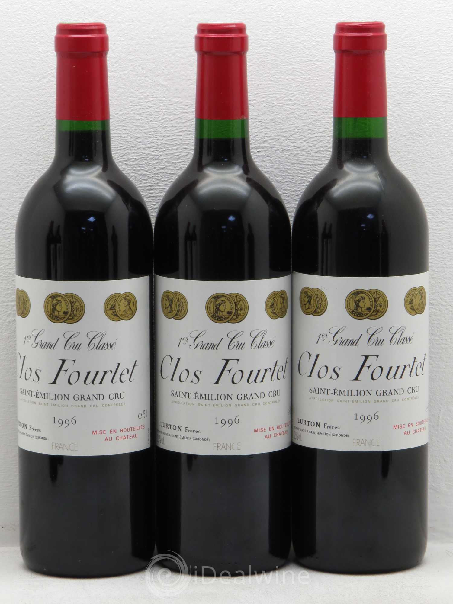 Clos Fourtet 1er Grand Cru Classé B 1996 - Lot de 12 bouteilles - 3