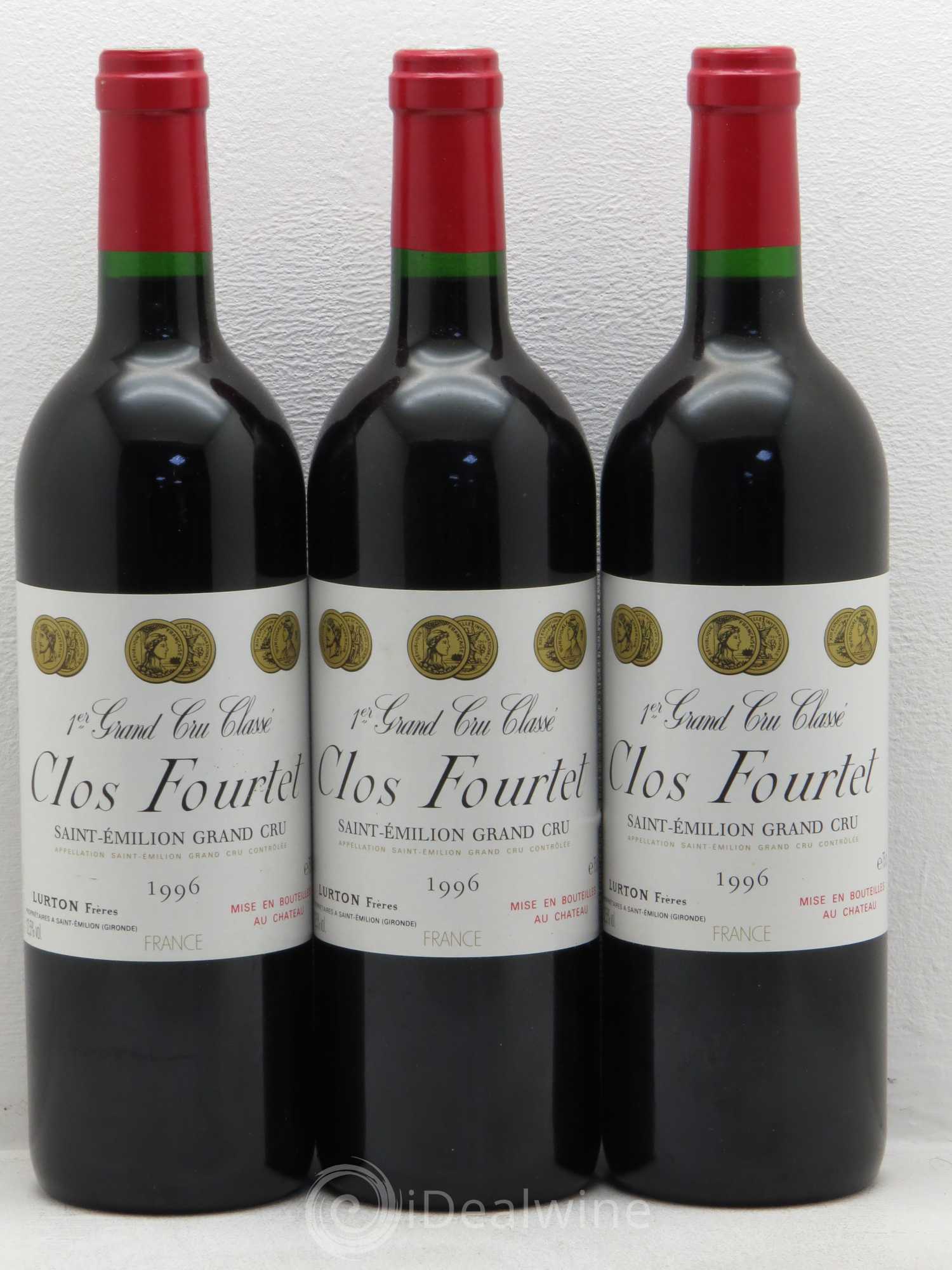 Clos Fourtet 1er Grand Cru Classé B 1996 - Lot de 12 bouteilles - 4