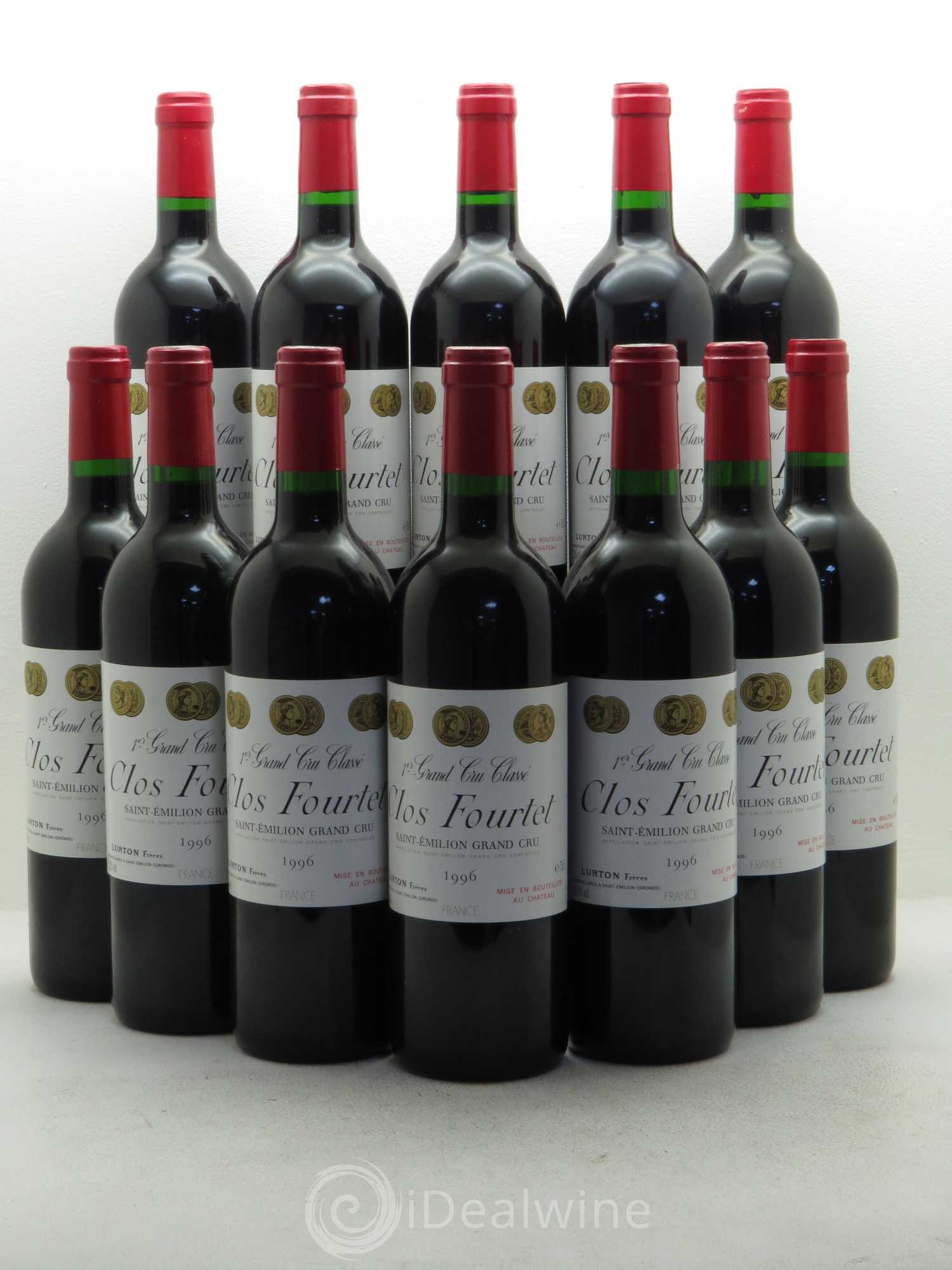Clos Fourtet 1er Grand Cru Classé B 1996 - Lot de 12 bouteilles - 0