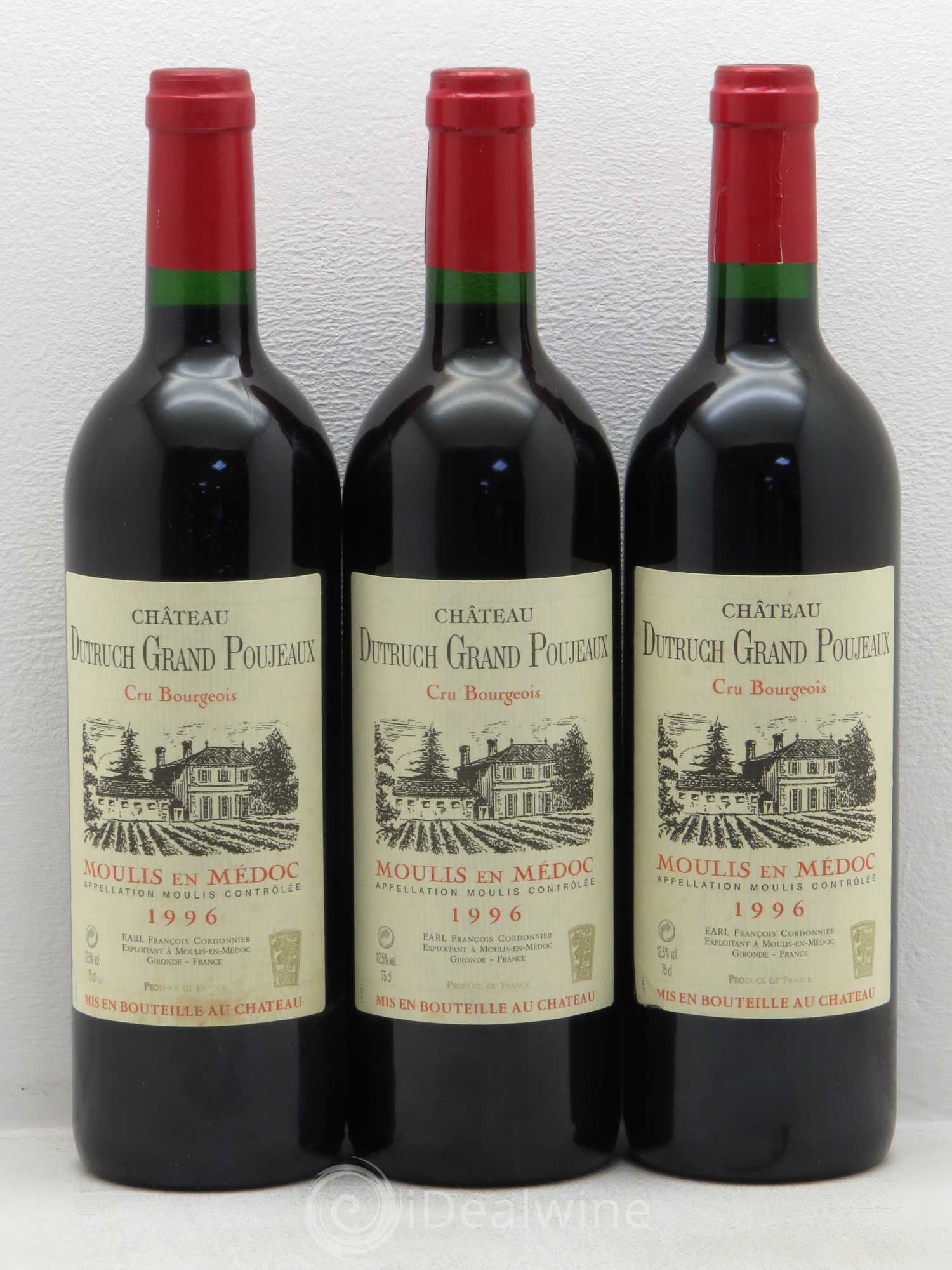 Château Dutruch Grand Poujeaux Cru Bourgeois 1996 - Lot de 12 bouteilles - 4